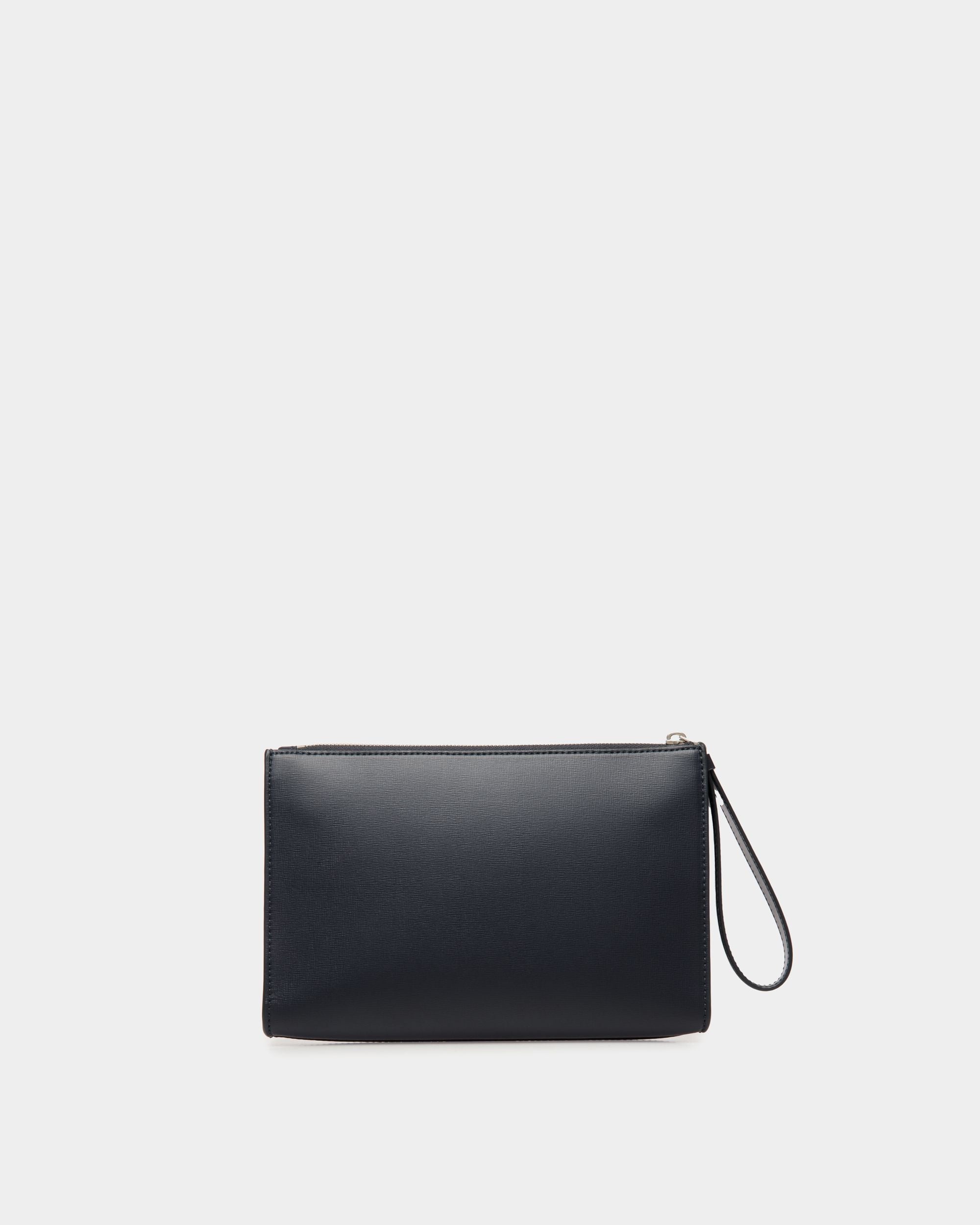 Mythos Pochette Aus Recyceltem Leder In Navy Blue - Herren - Bally - 02
