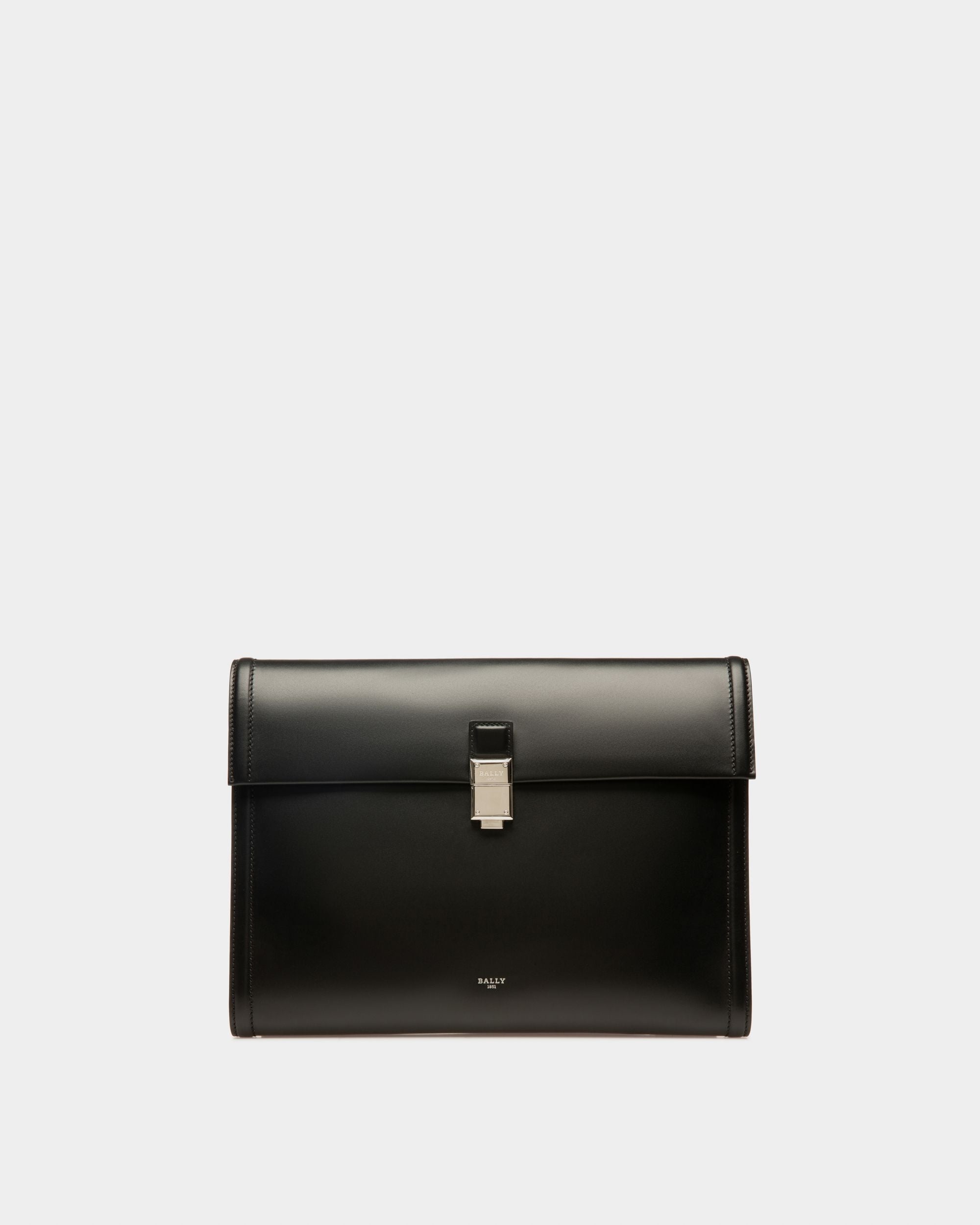 Soryan Pochette En Cuir Noir - Homme - Bally - 01