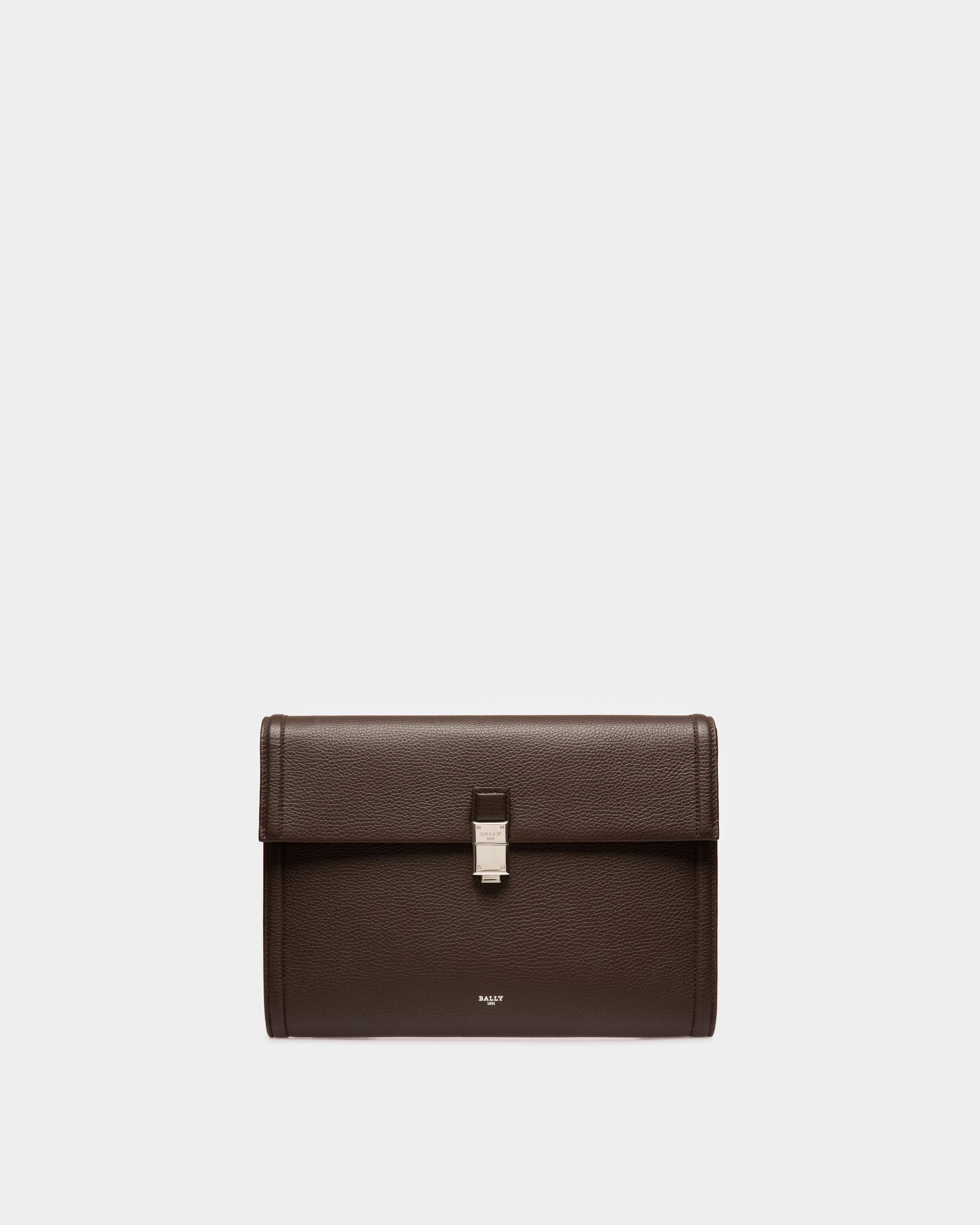 Soryan Portefeuille En Cuir Marron Ébène - Homme - Bally - 01