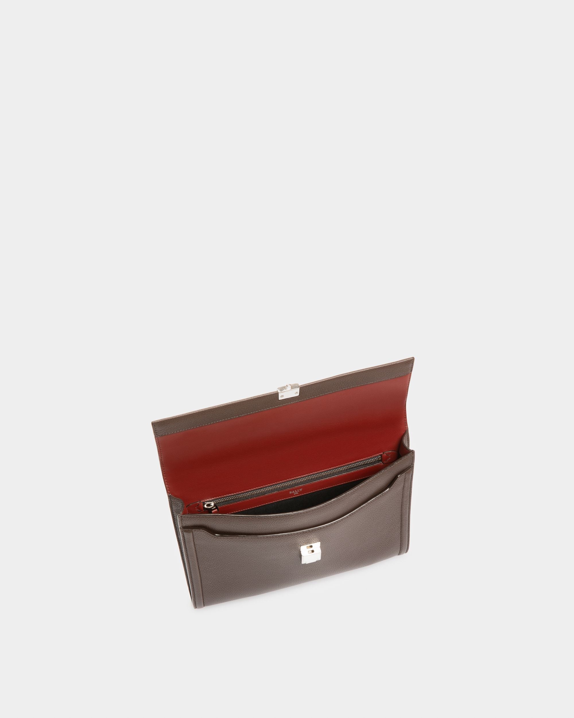 Soryan Portefeuille En Cuir Marron Ébène - Homme - Bally - 04