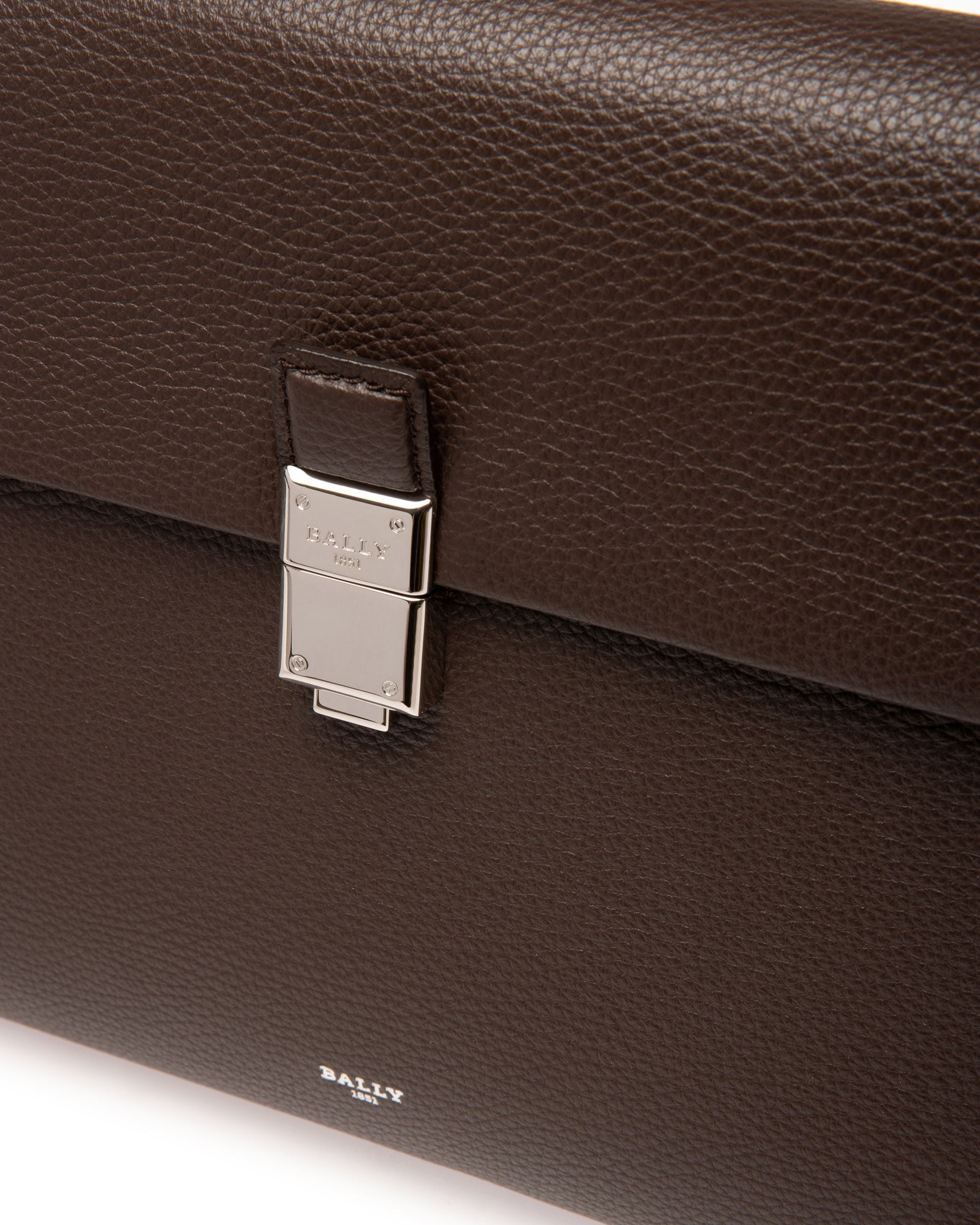 Soryan Portefeuille En Cuir Marron Ébène - Homme - Bally - 05