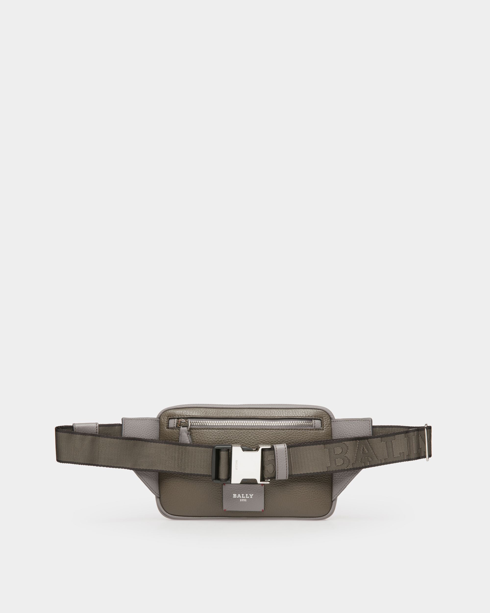 Hilbert Sac De Transport En Cuir Vert Militaire - Homme - Bally - 04