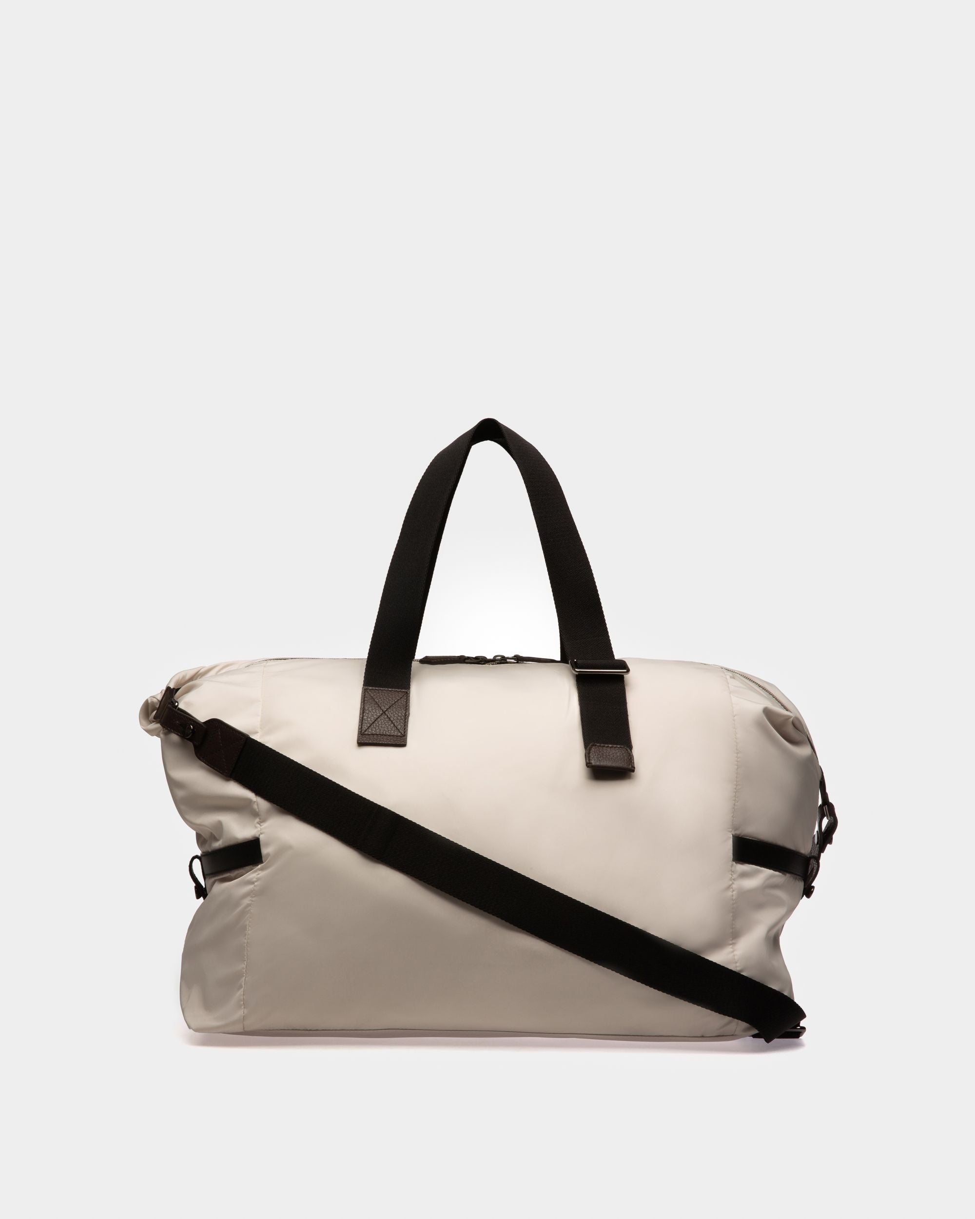 Balten Sac De Week-End En Nylon Recyclé Blanc Poensiéreux - Homme - Bally - 03