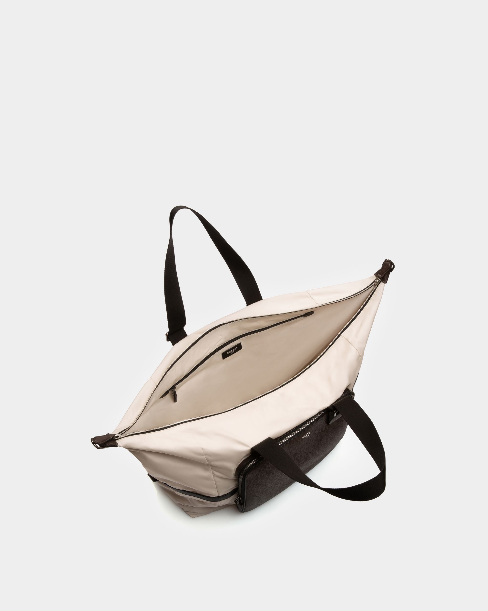 Balten Sac De Week-End En Nylon Recyclé Blanc Poensiéreux - Homme - Bally - 04