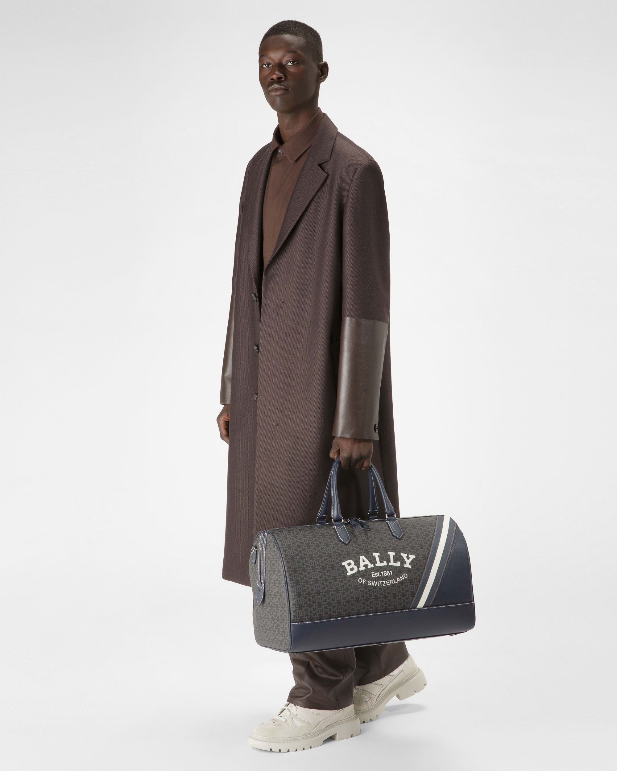 Caien Sac De Voyage En Tpu Gris - Homme - Bally - 06