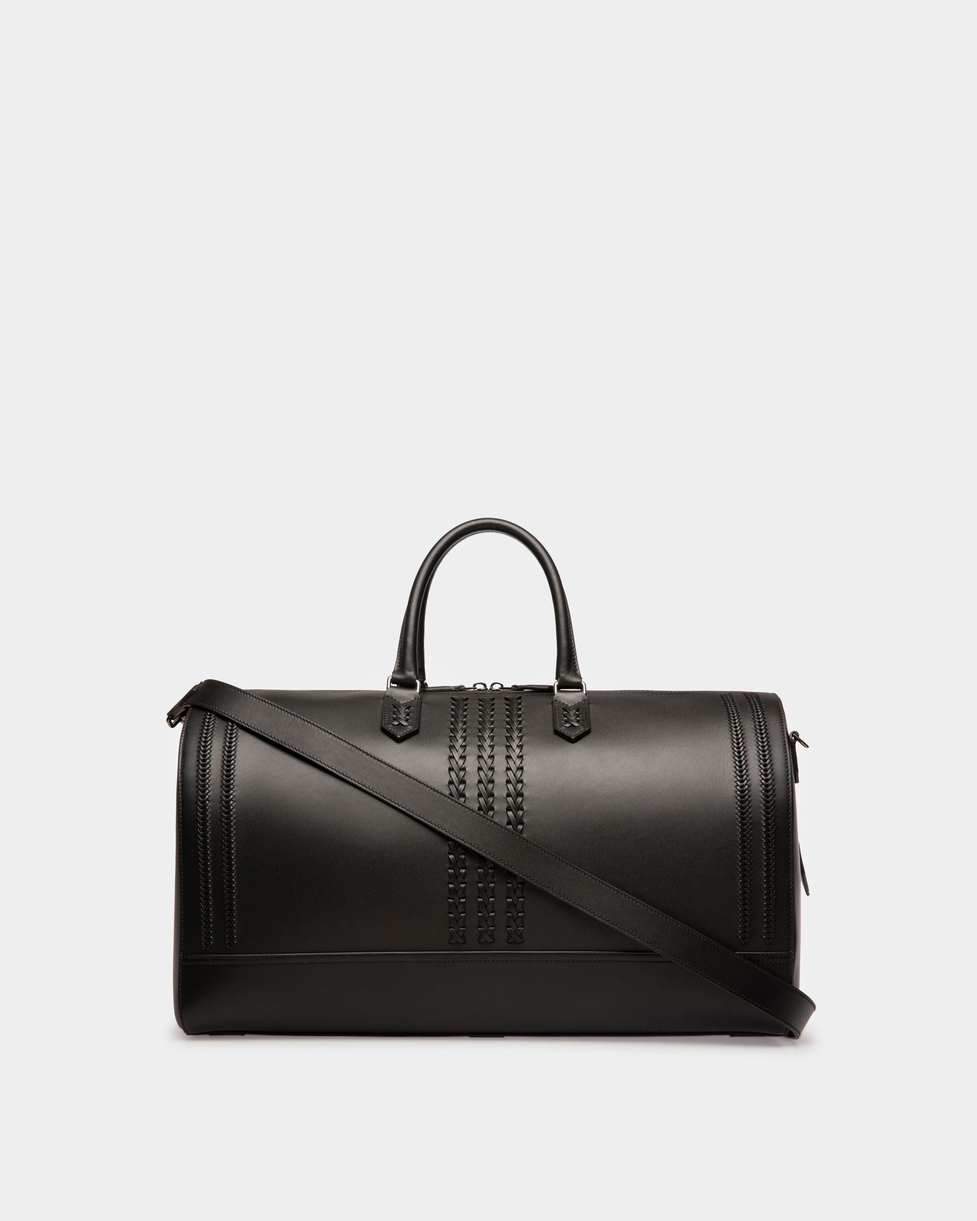 Caien Weekender-Tasche Aus Schwarzem Leder - Herren - Bally - 03
