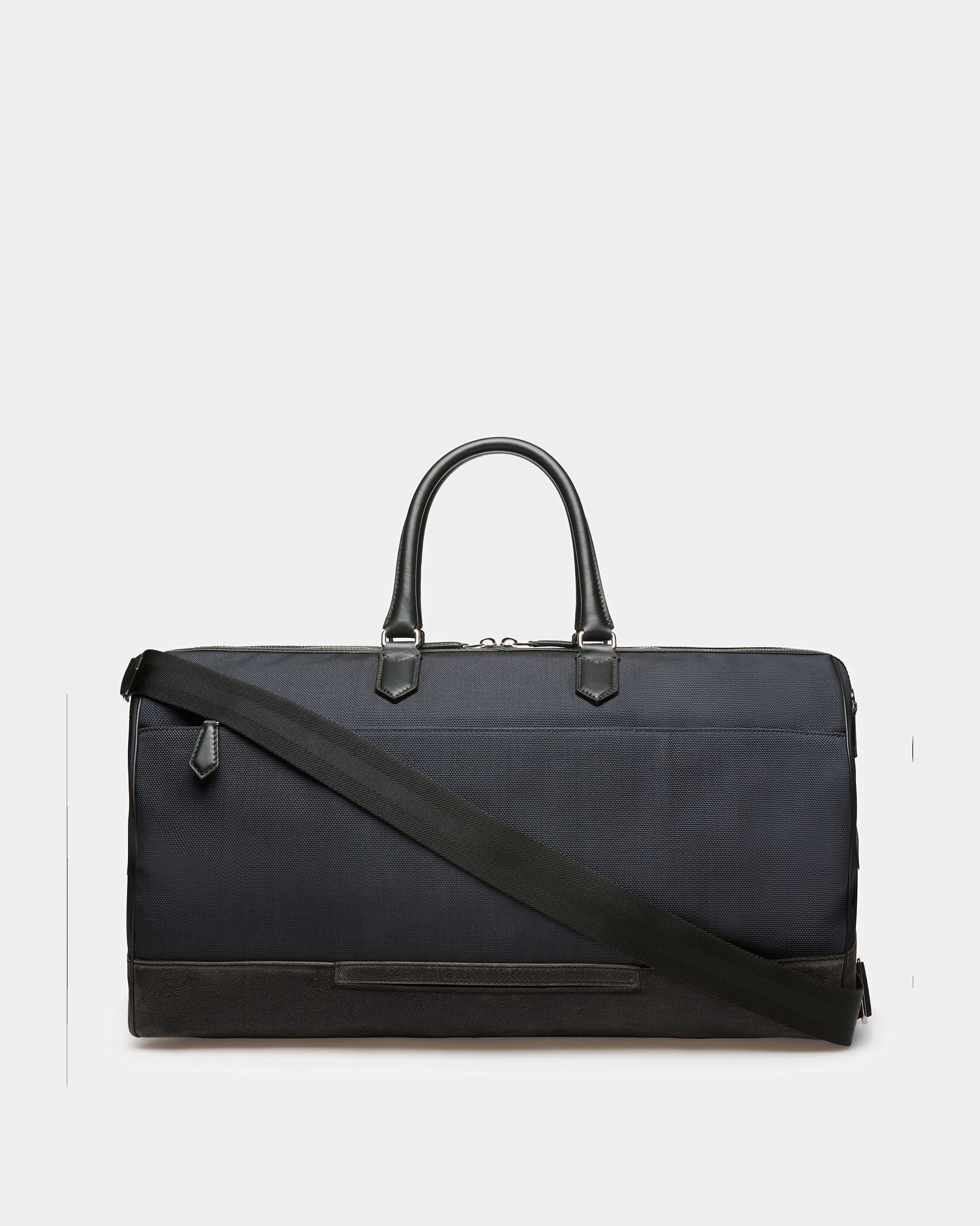 Caius Sac De Week-end En Cuir Et Nylon Bleu Nuit - Homme - Bally - 03
