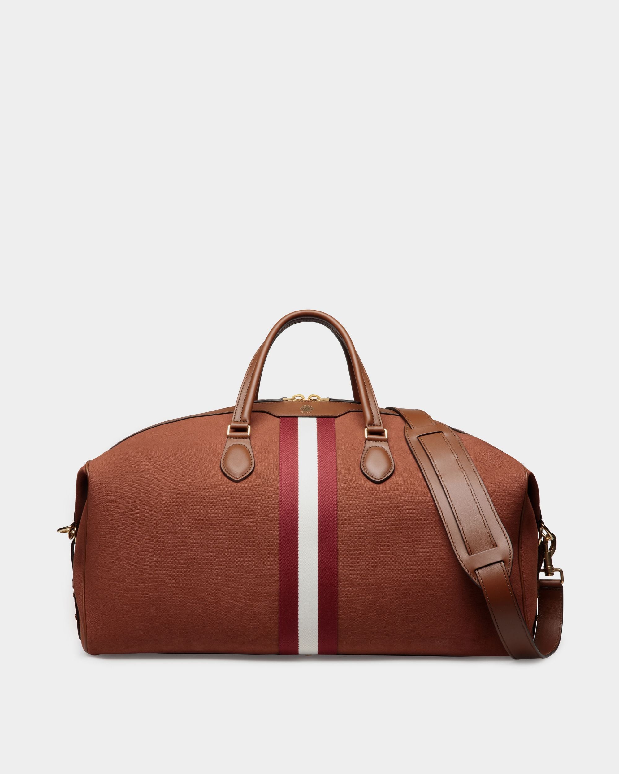 Sac De Week-End Beckett En Toile De Coton Rouge - Homme - Bally - 01