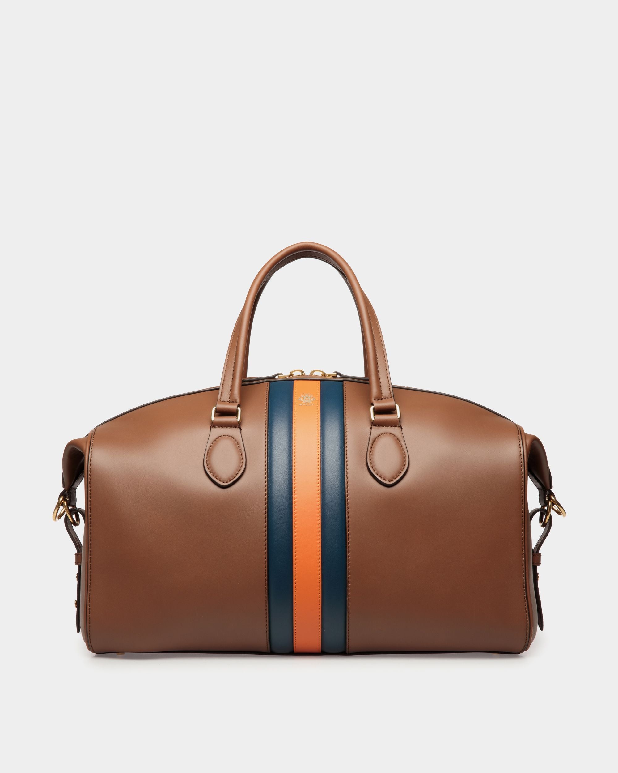 Sac De Week-End Beckett En Cuir Marron - Homme - Bally - 01