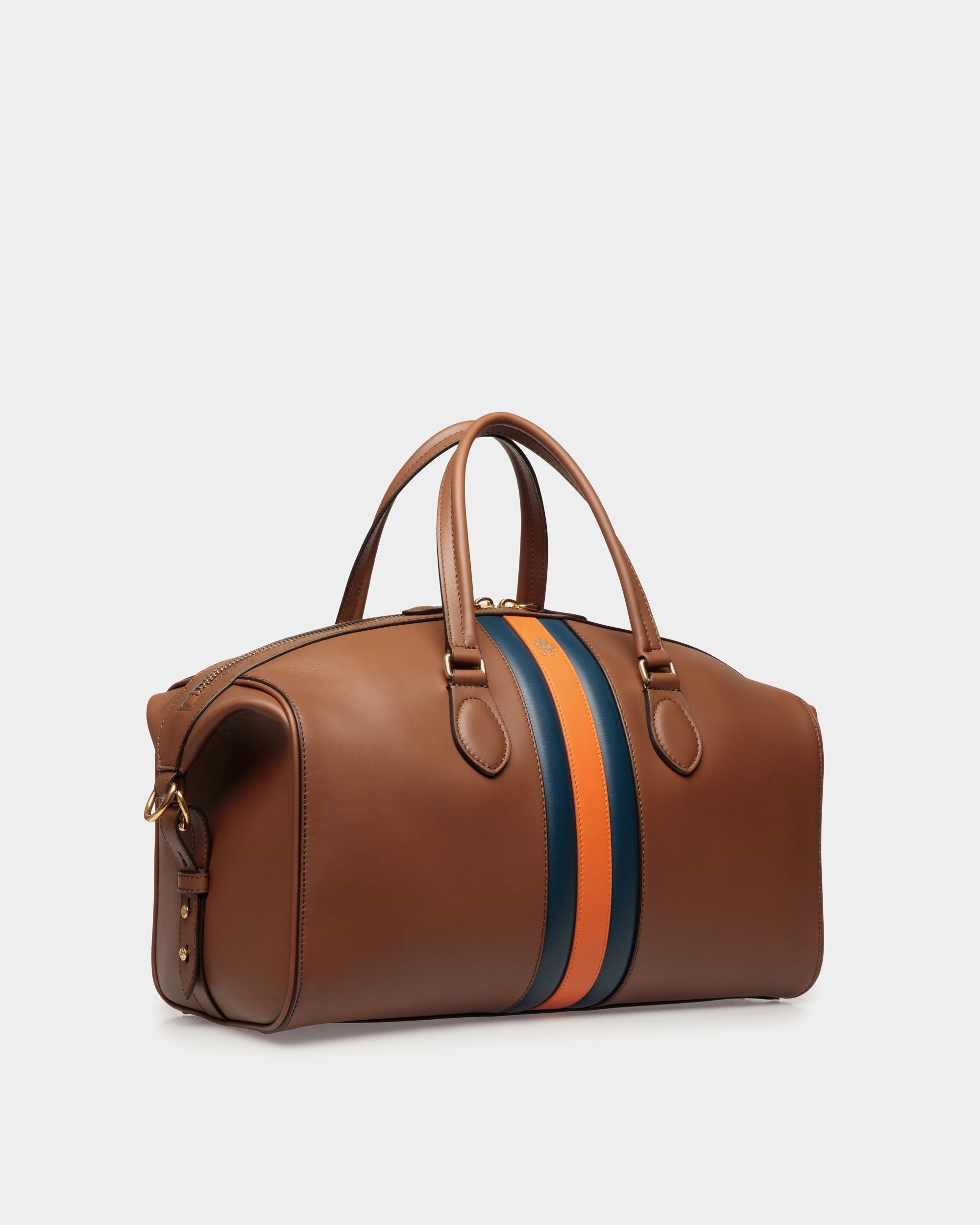 Sac De Week-End Beckett En Cuir Marron - Homme - Bally - 04