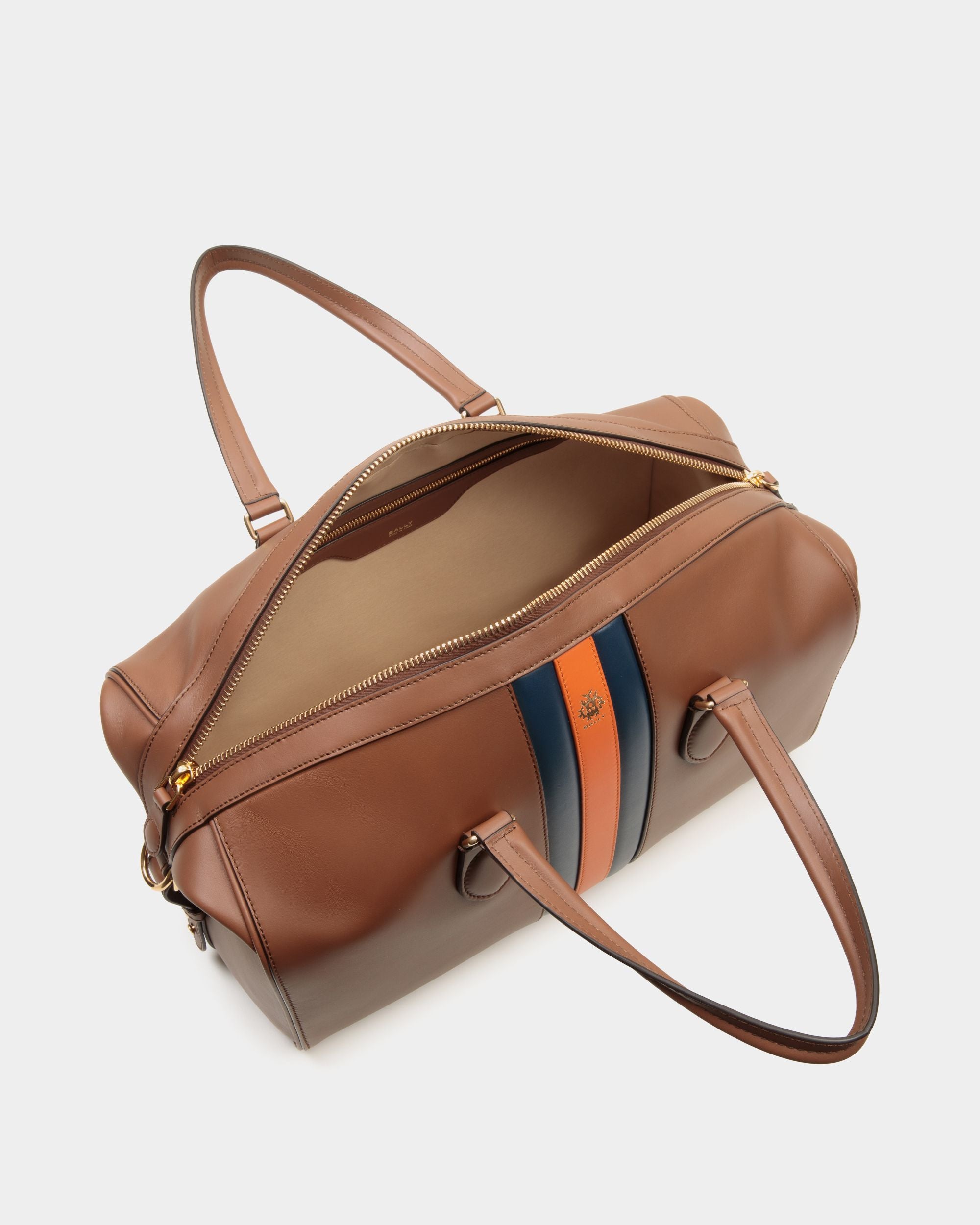 Sac De Week-End Beckett En Cuir Marron - Homme - Bally - 05
