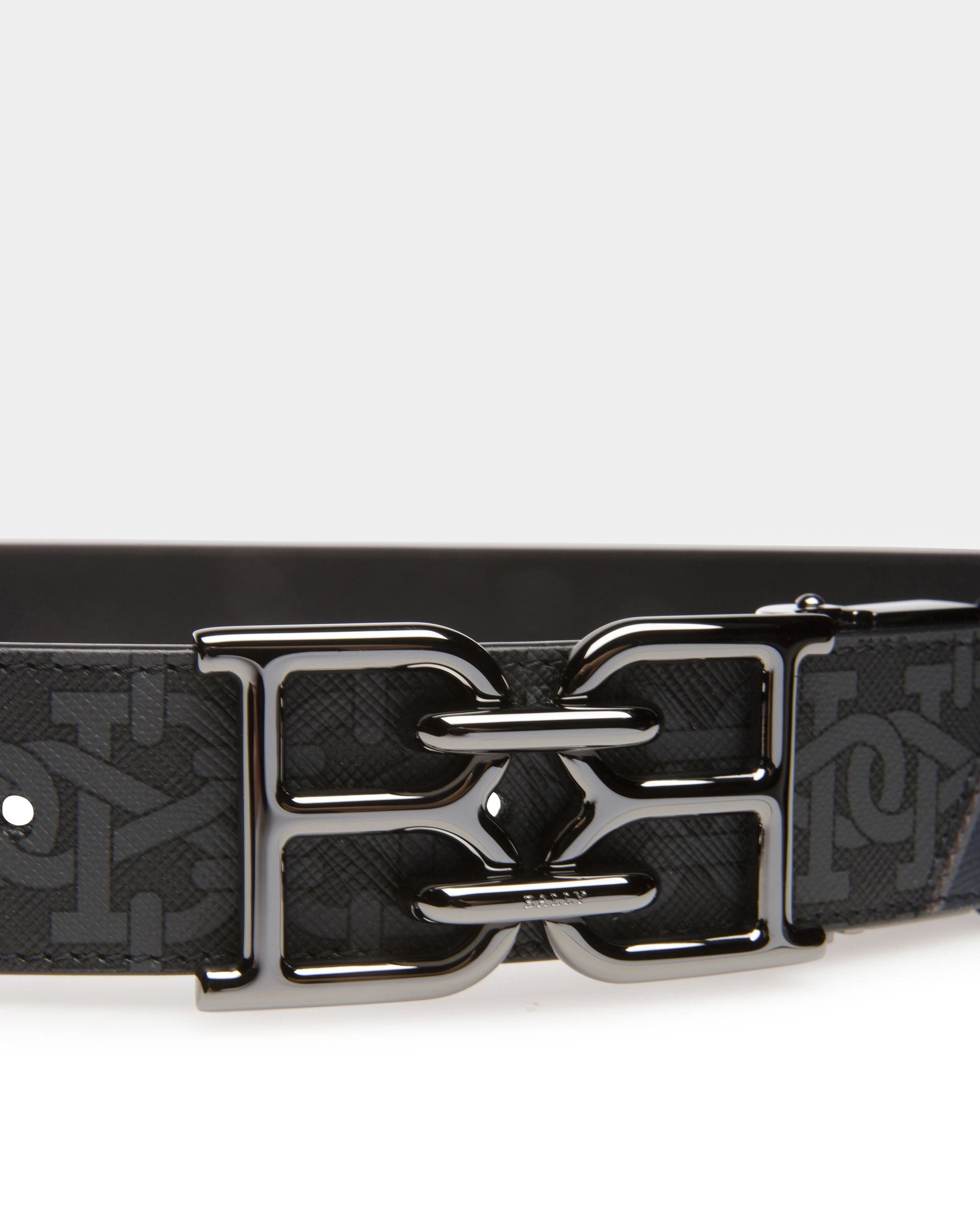 B-Chain Ceinture De 35 Mm En Tpu Gris Et Bleu Marine - Homme - Bally - 03
