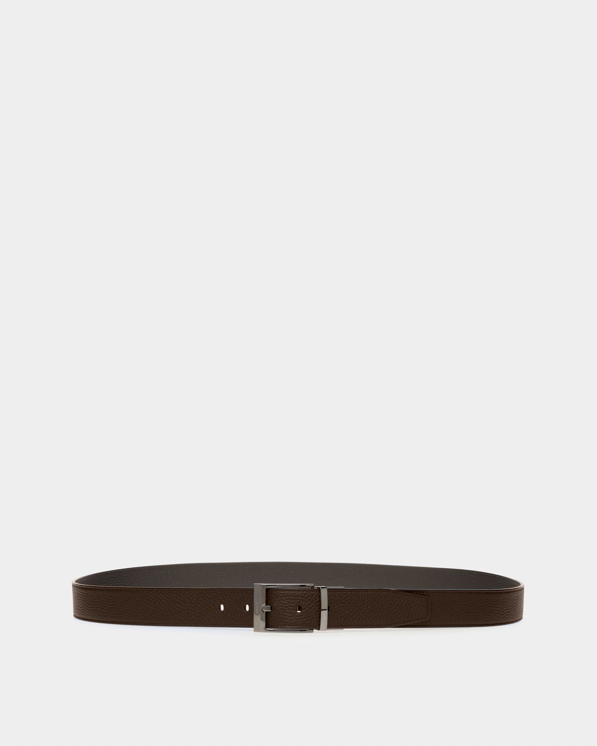 Shiff Ledergürtel 35 mm In Schwarz Und Braun - Herren - Bally - 01