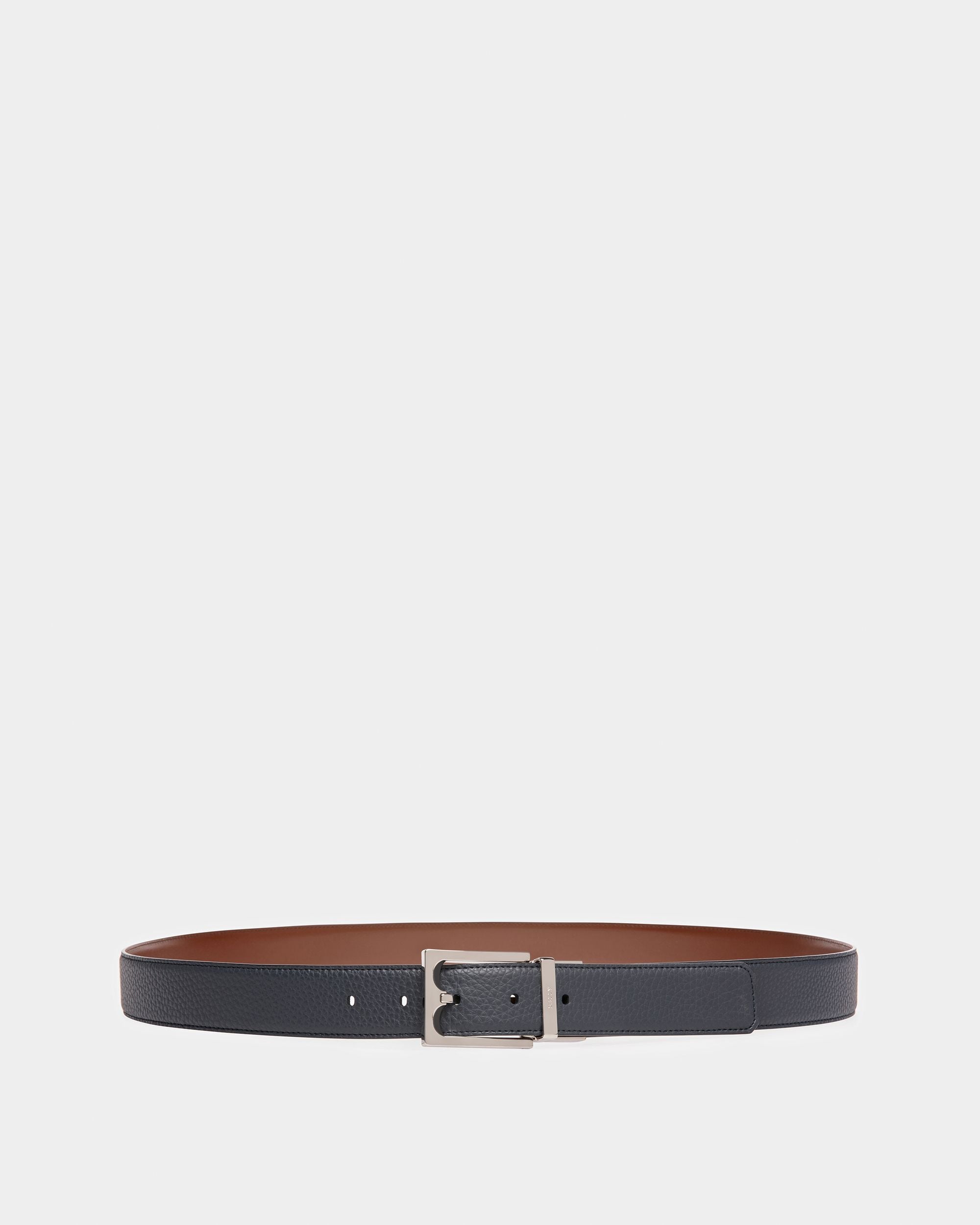 Belmond Gürtel Aus Leder In Mitternachtsblau Und Braun - Herren - Bally - 01