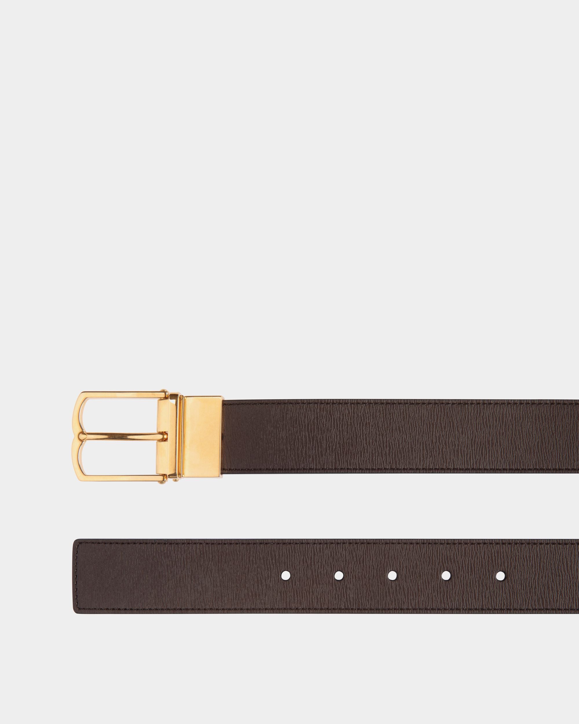 Anzuggürtel Aus braunem und schwarzem Leder - Herren - Bally - 02