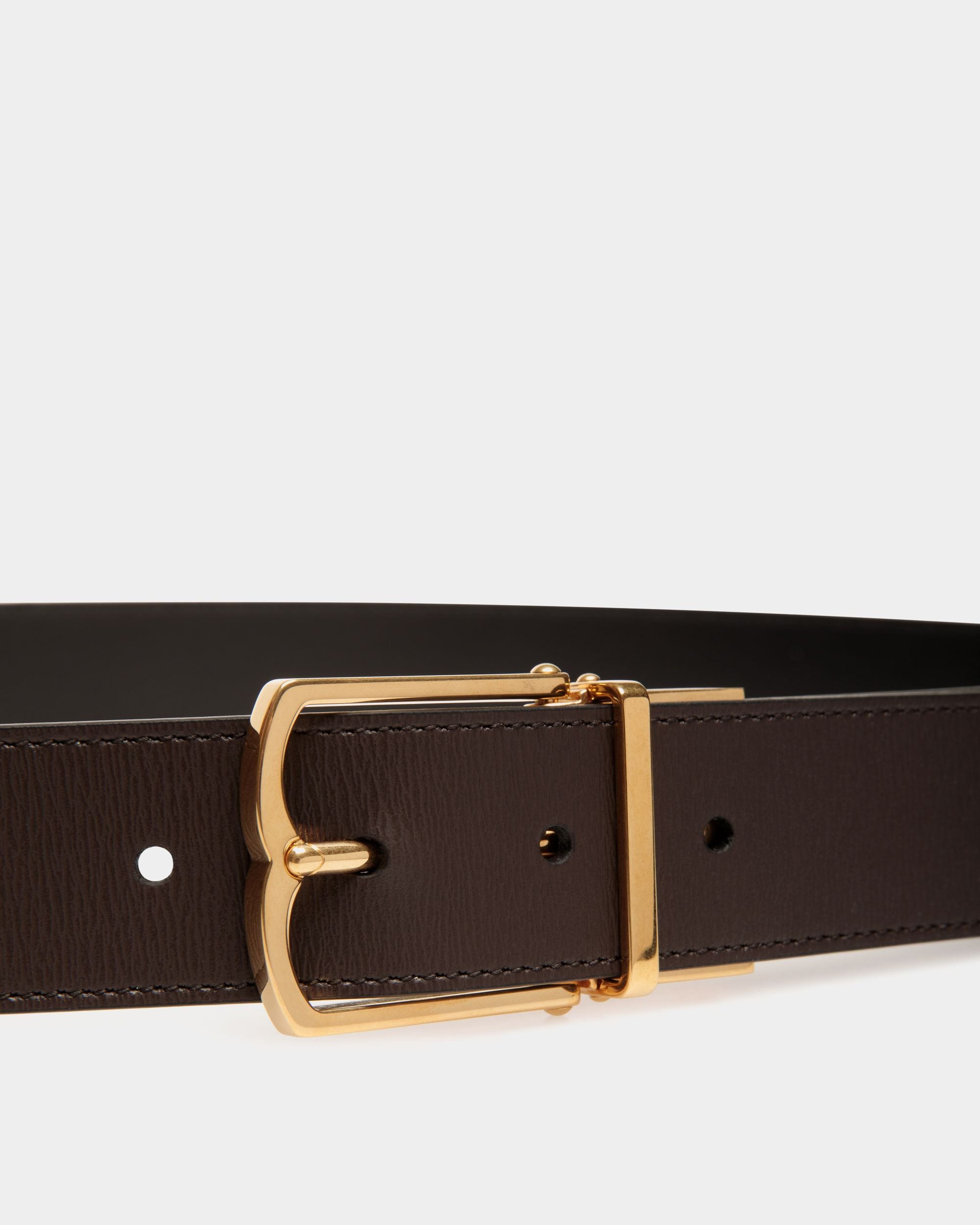 Anzuggürtel Aus braunem und schwarzem Leder - Herren - Bally - 04