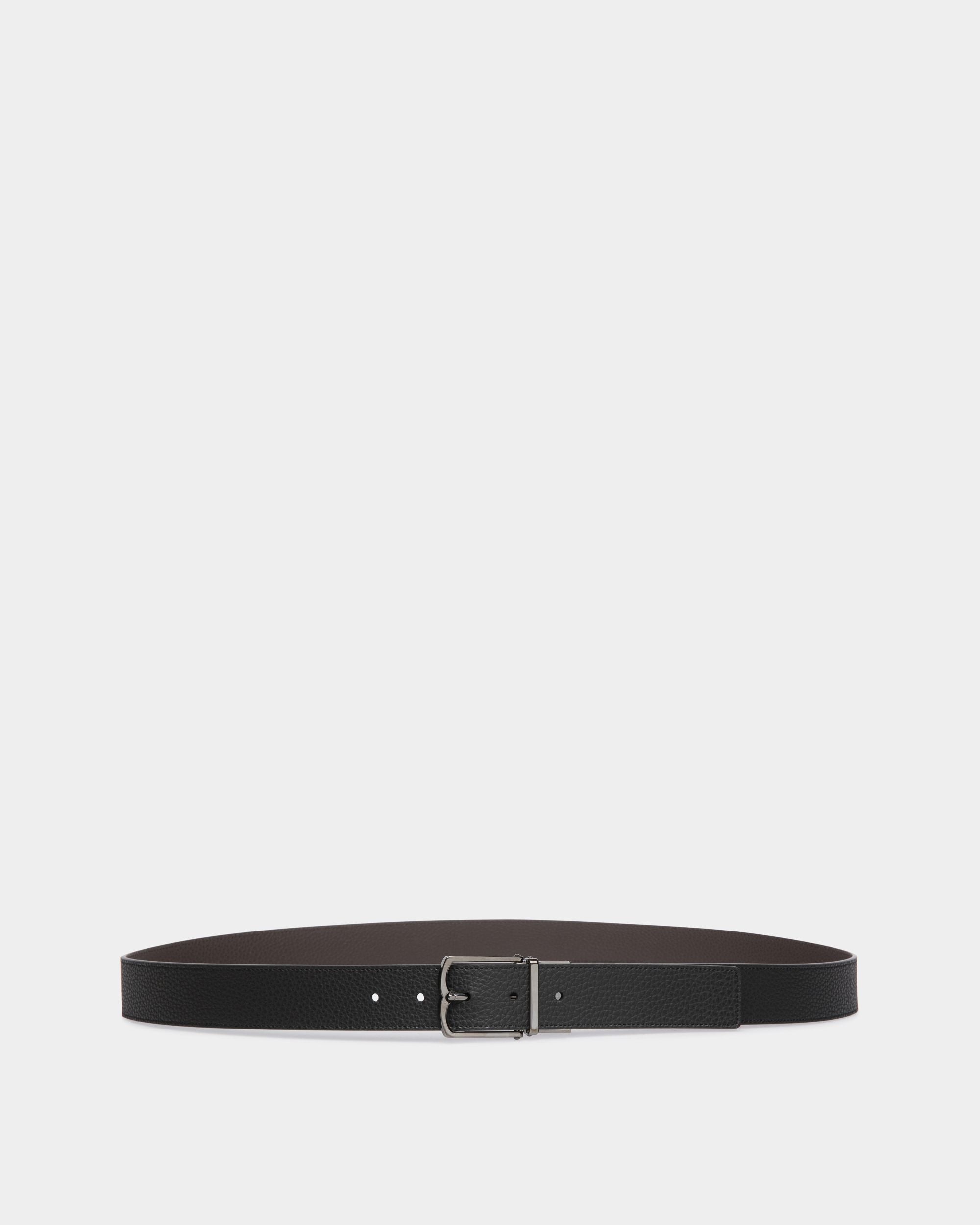 Dress Adjustable-Reversible Belt In Brown  Leather - Homme - Bally - 01