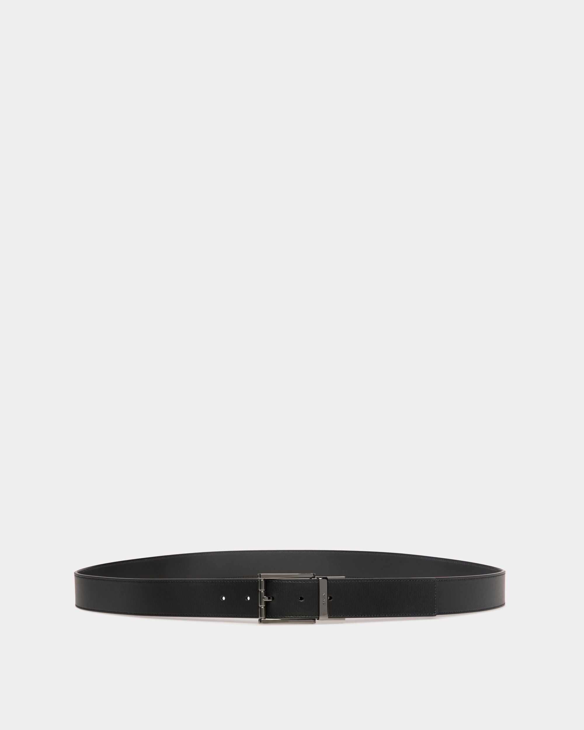 Cinturón Reversible Y Ajustable Astory 35 Mm De Piel Negra - Hombre - Bally - 01