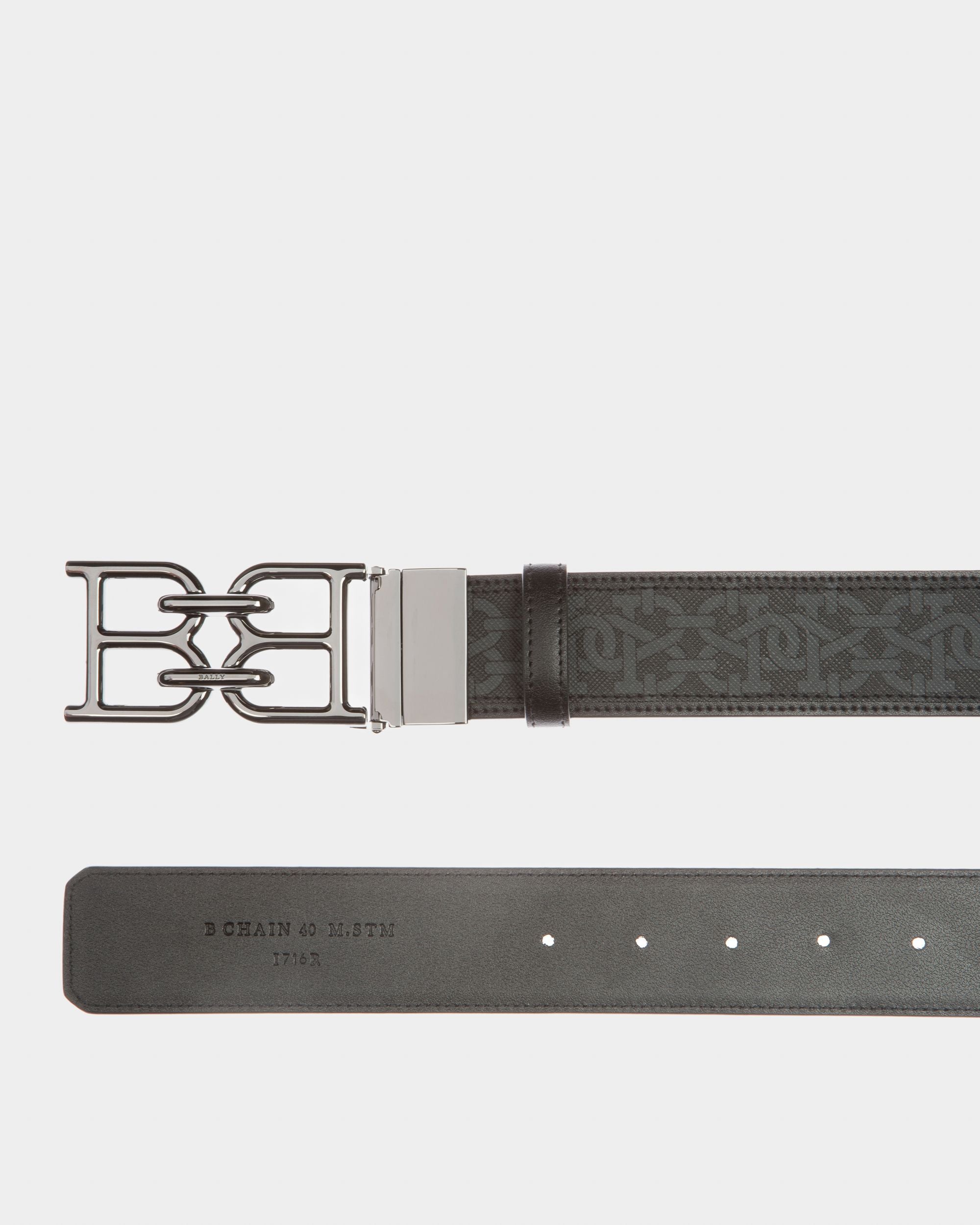 B-Chain Tpu 40Mm Belt In Grey - Men's - Bally - 02
