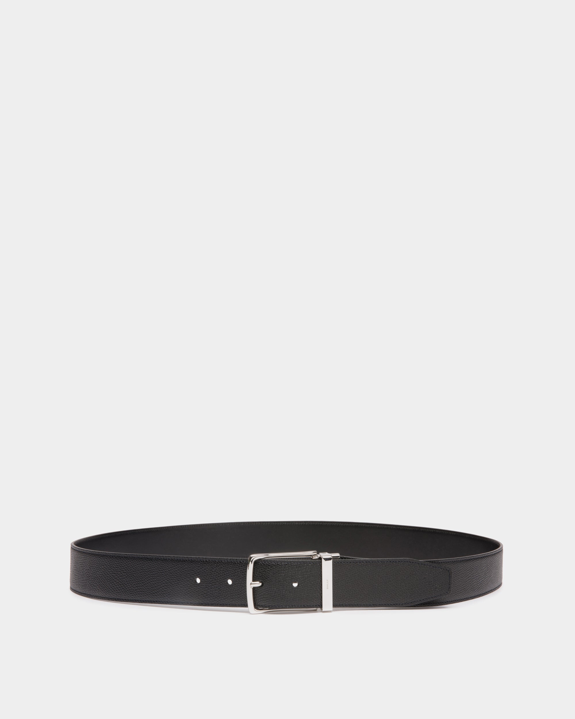 Ceinture Ketter 35 mm Réversible Et Ajustable En Cuir Noir - Homme - Bally - 01