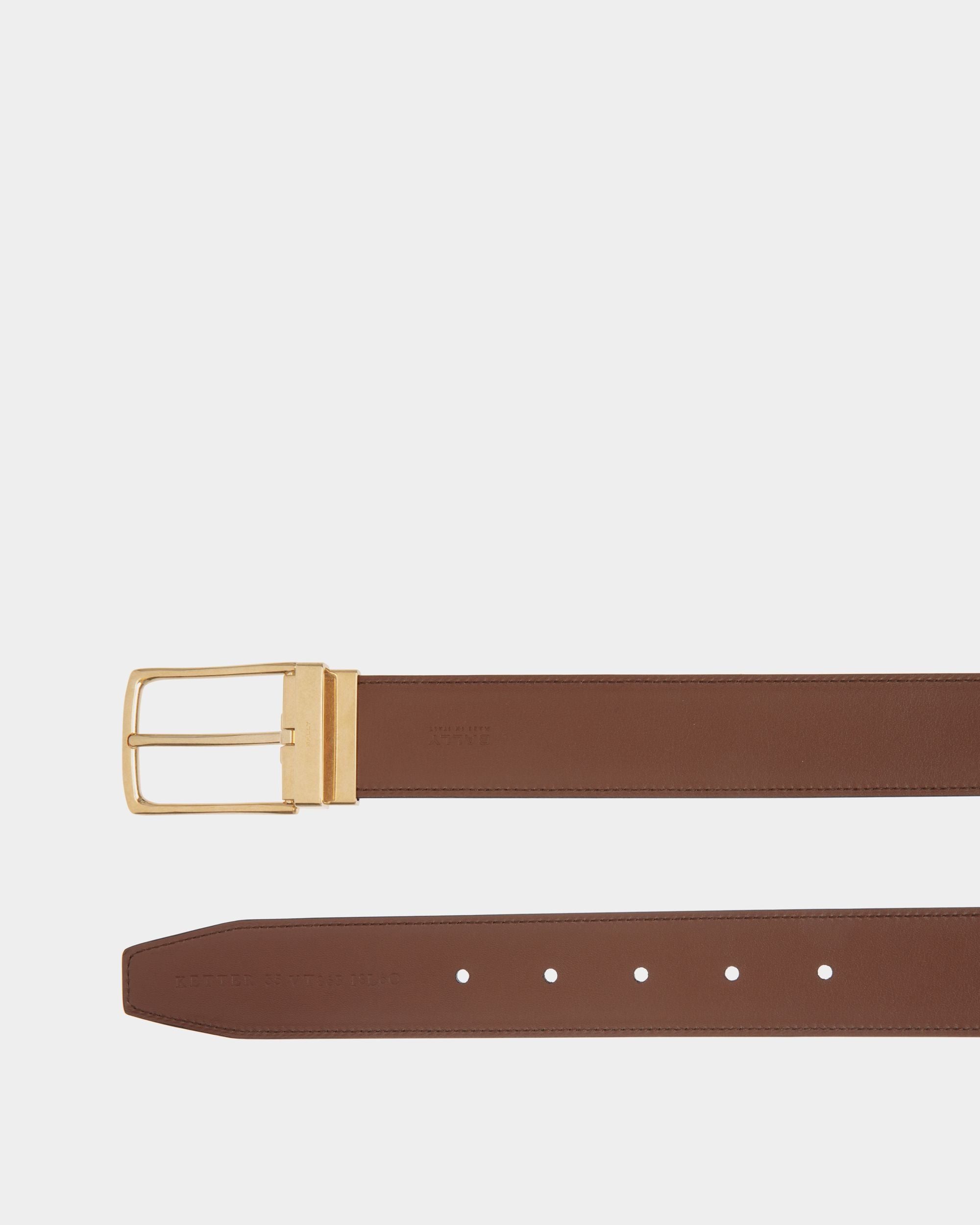 Ketter 35mm Reversible And Adjustable Belt in Brown Leather - Herren - Bally - 02