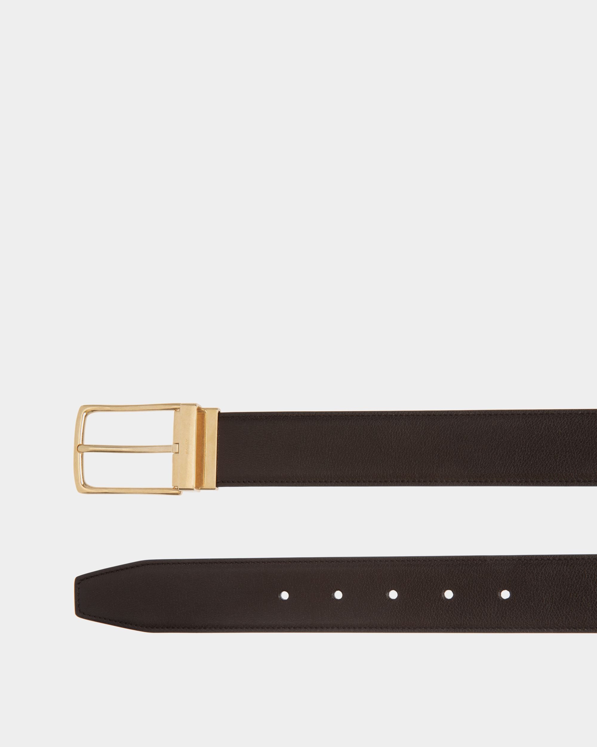 Ketter 35mm Reversible And Adjustable Belt in Brown Leather - Herren - Bally - 03