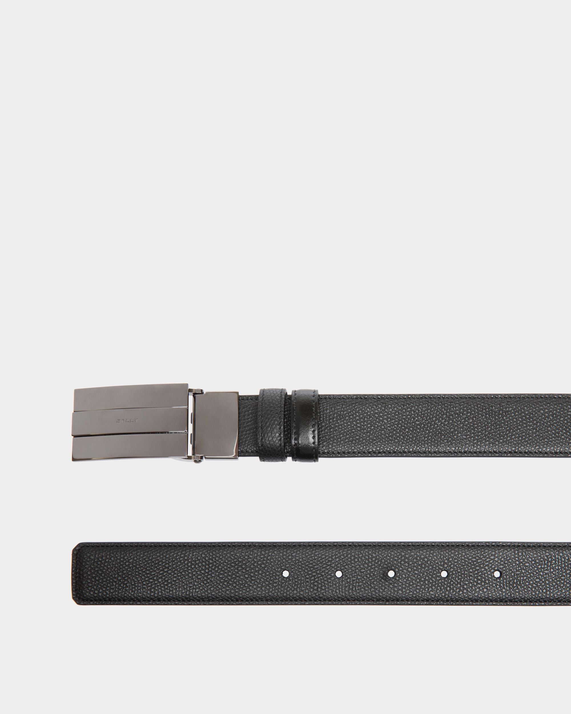 Dress Adjustable-Reversible Belt In Multicolor  Leather - Men's - Bally - 02
