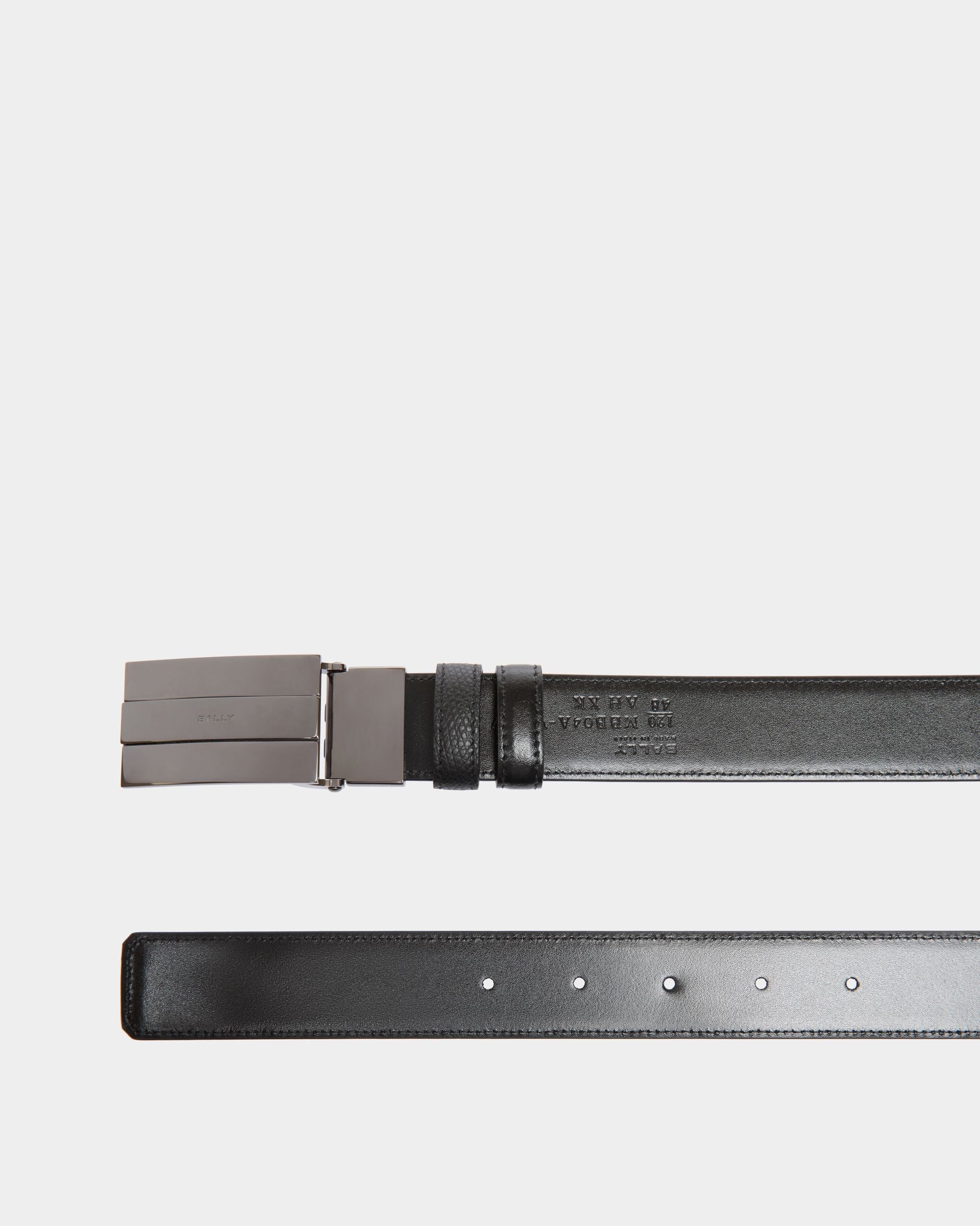 Dress Adjustable-Reversible Belt In Multicolor  Leather - Men's - Bally - 03