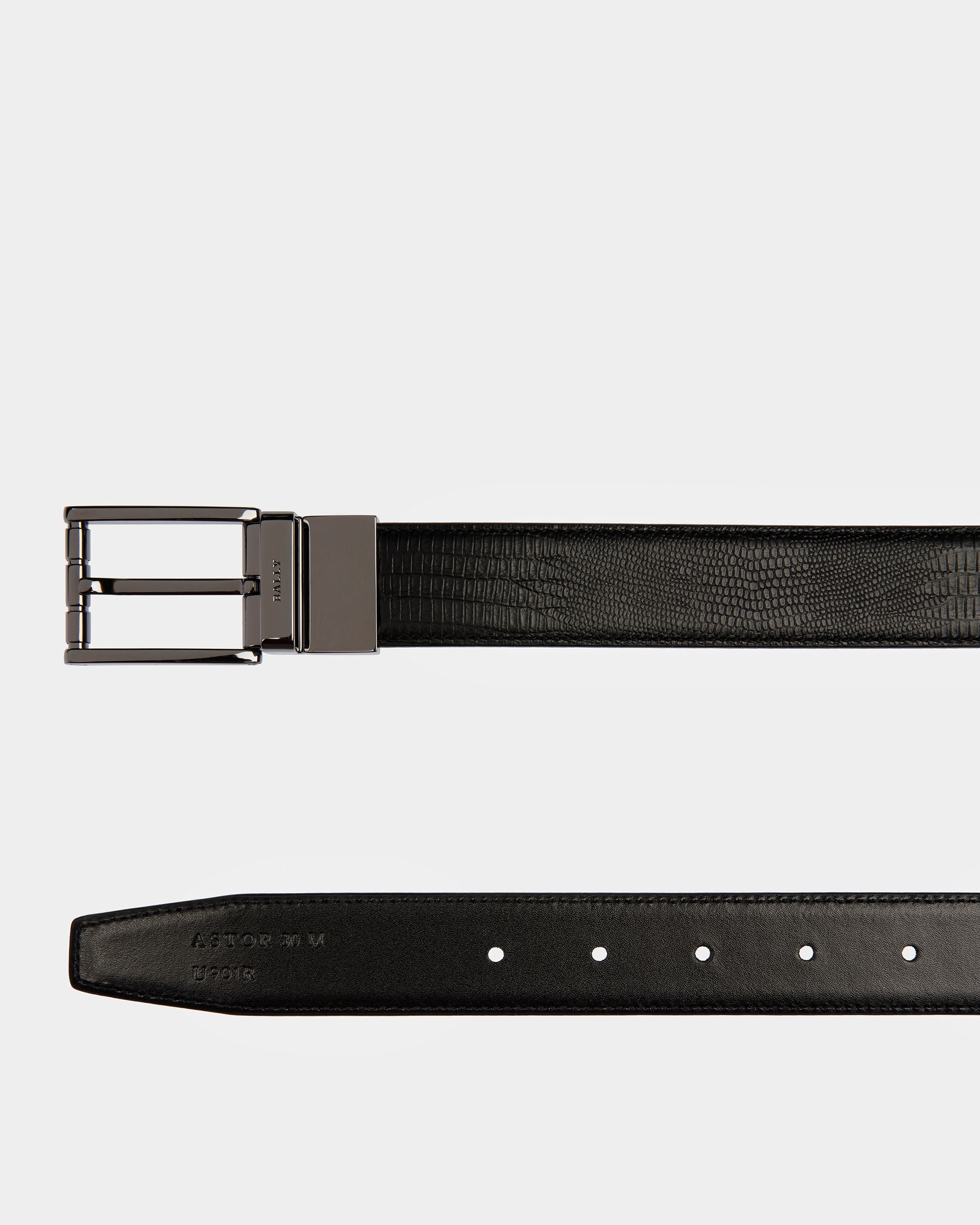 Astor Ledergürtel 30 mm In Schwarz - Herren - Bally - 02