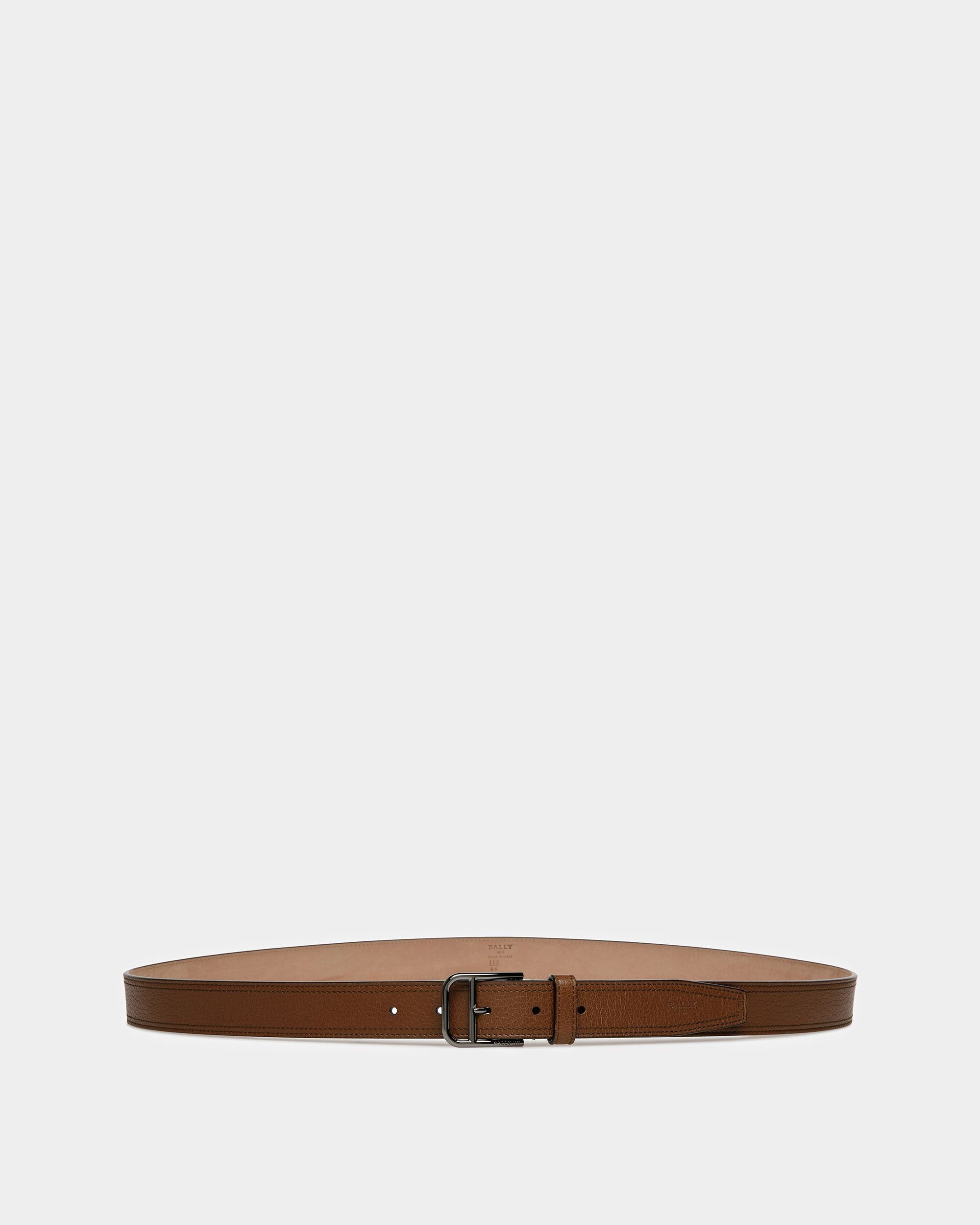Scotty Leather 30Mm Belt In Brown - Men's - Bally - 01