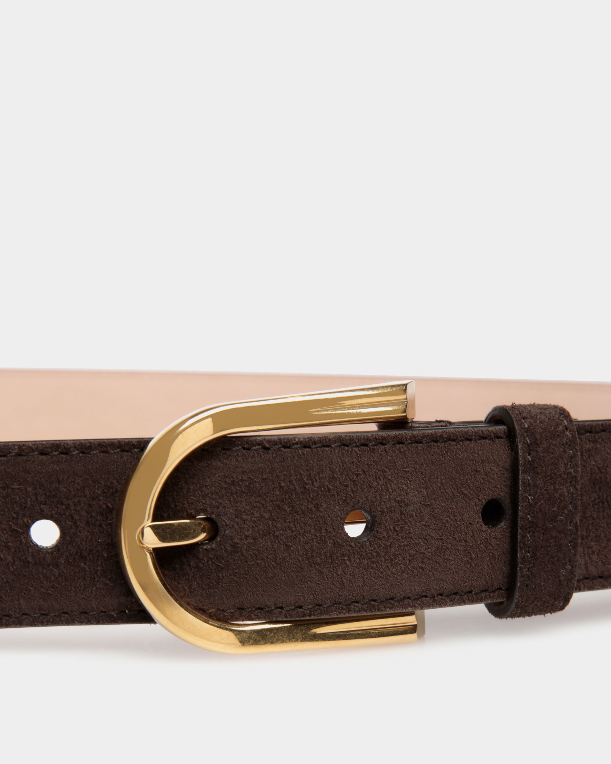 Ceinture Udy 30 mm En Daim Ebano - Homme - Bally - 03
