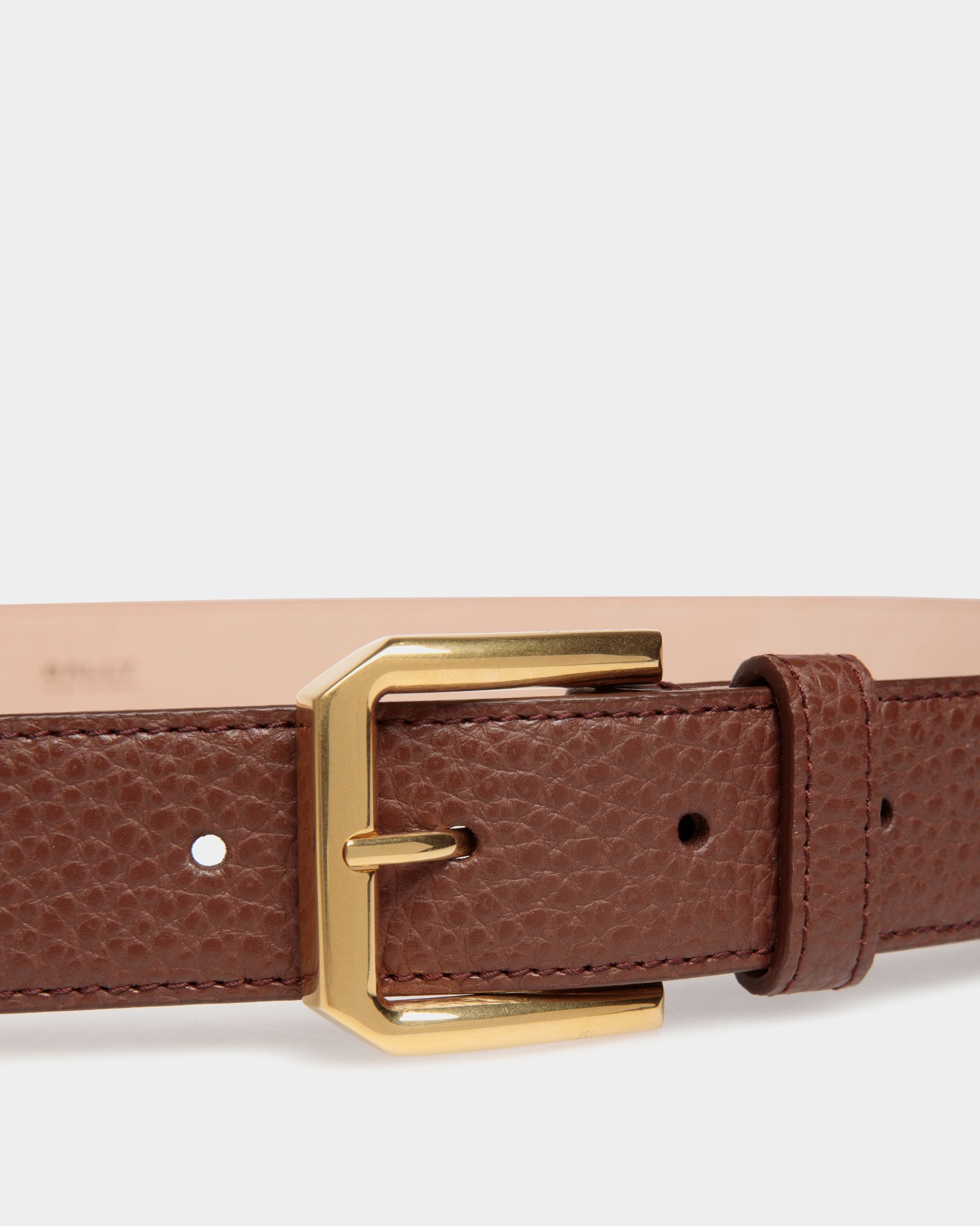 Ceinture Carl 30 mm En Cuir Marron - Homme - Bally - 03