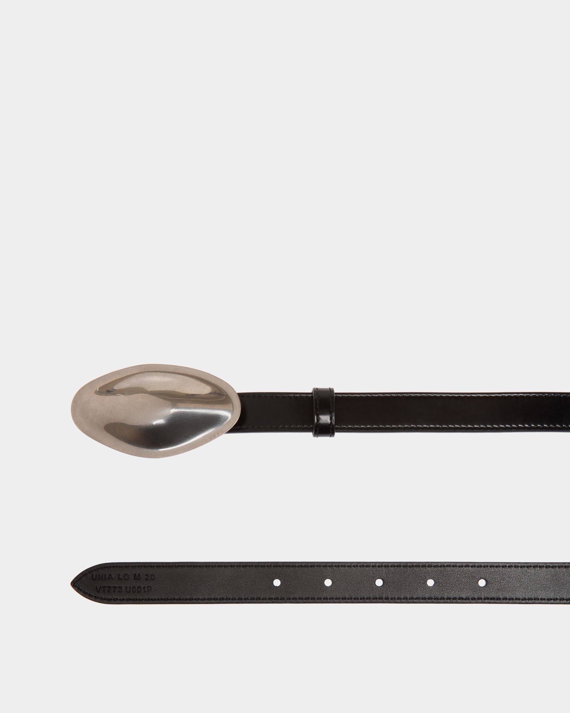 Ceinture Swissness En Cuir Noir - Homme - Bally - 02