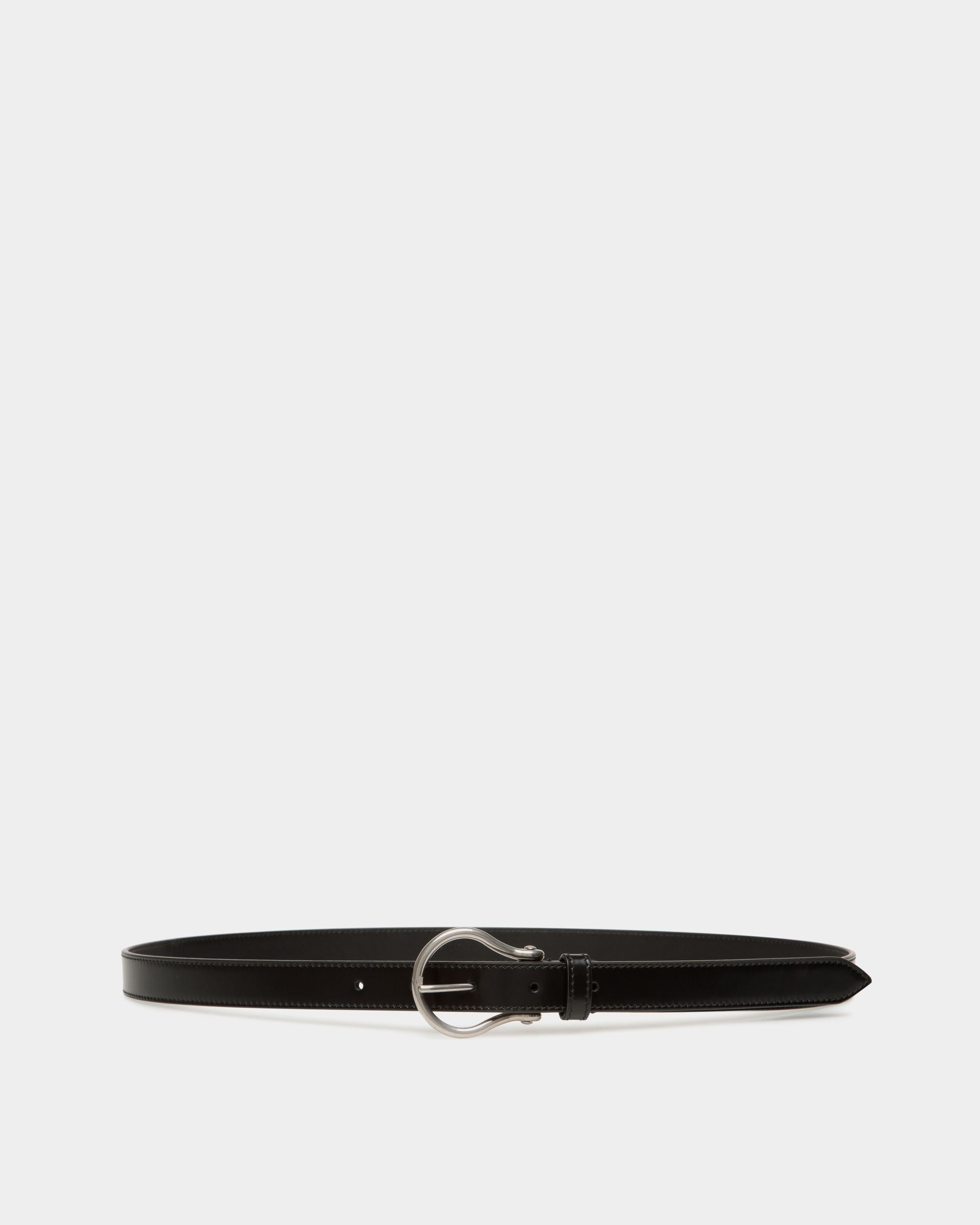 Ceinture Ray En Cuir Noir - Homme - Bally - 01