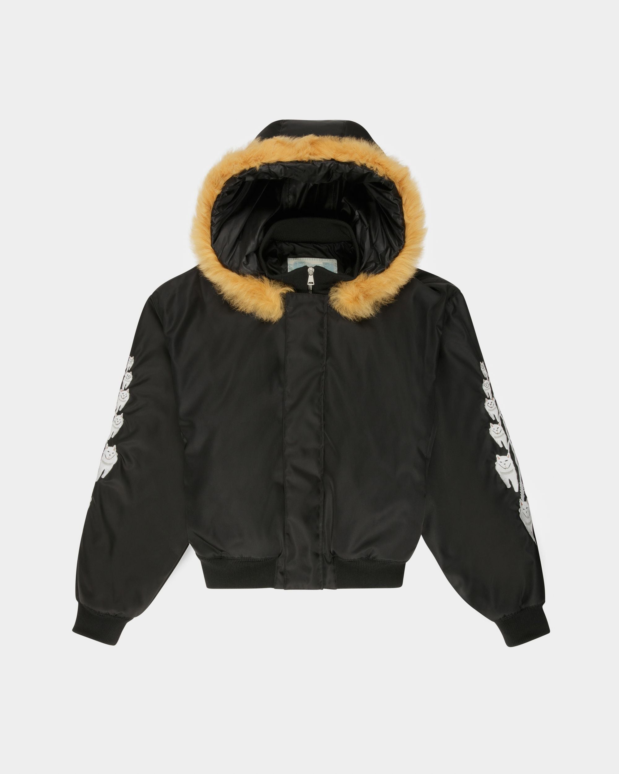 Blouson Bomber À Capuche En Mouton Retourné - Homme - Bally - 07