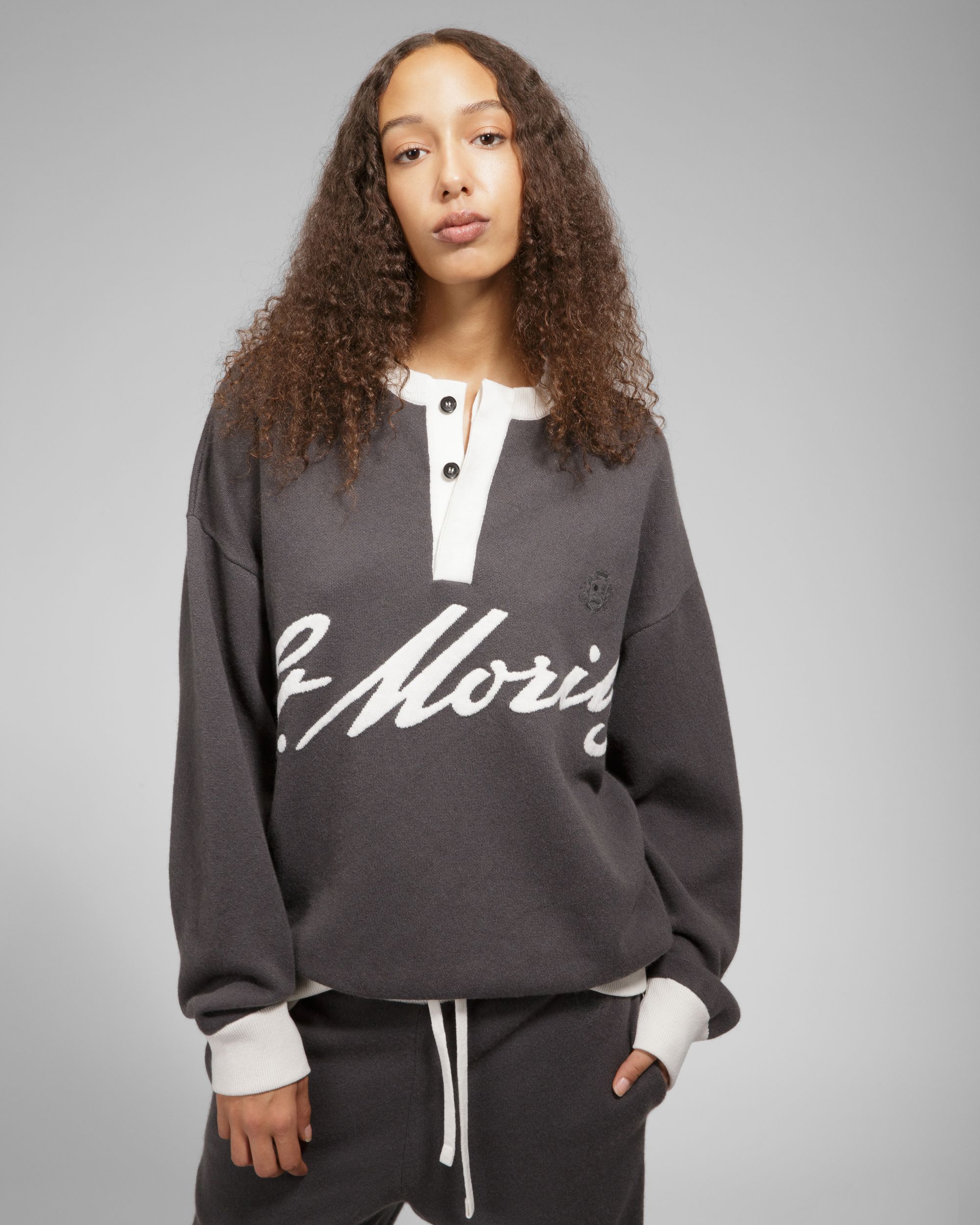 Pull En Cachemire Gris - Homme - Bally - 01