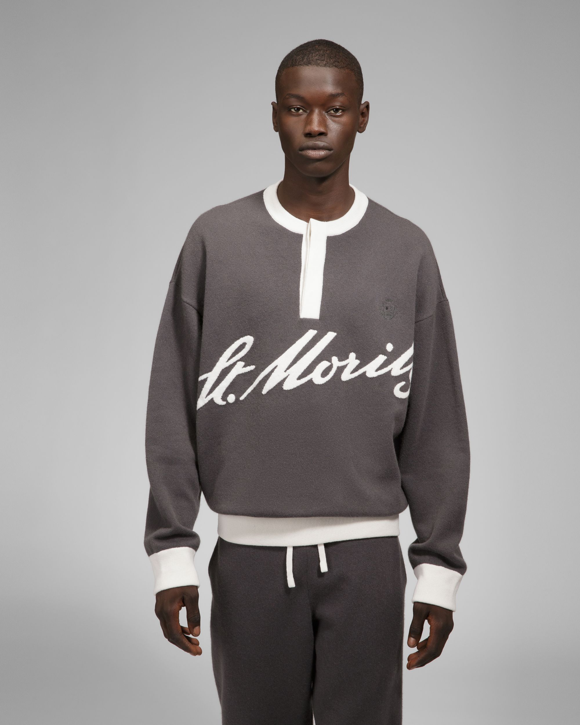 Pull En Cachemire Gris - Homme - Bally - 02