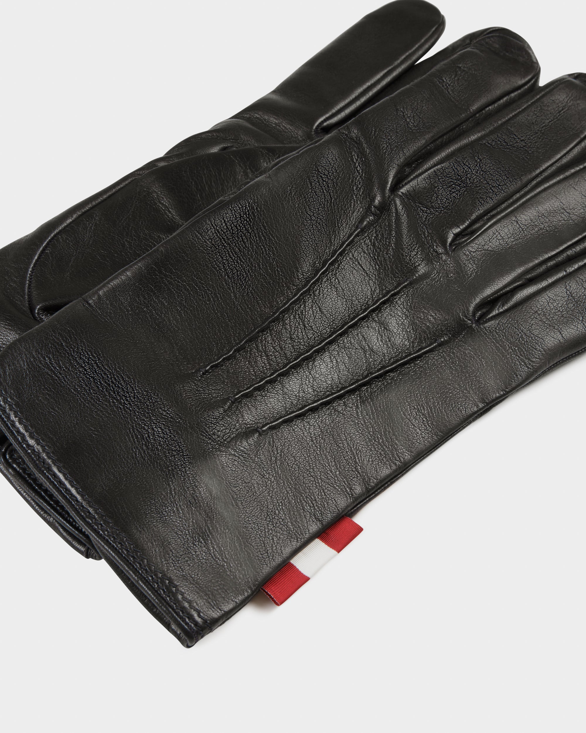 Gants En Cuir Noir - Homme - Bally - 02