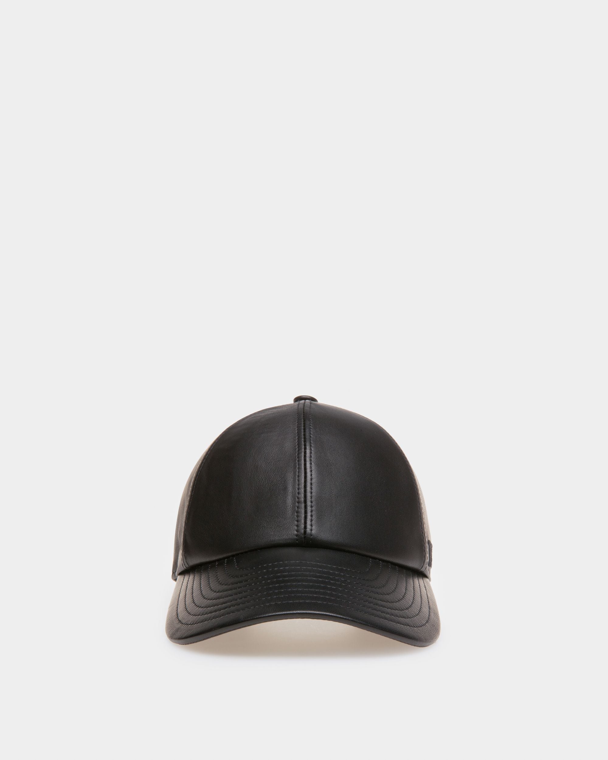 Chapeau En Cuir Noir - Homme - Bally - 01