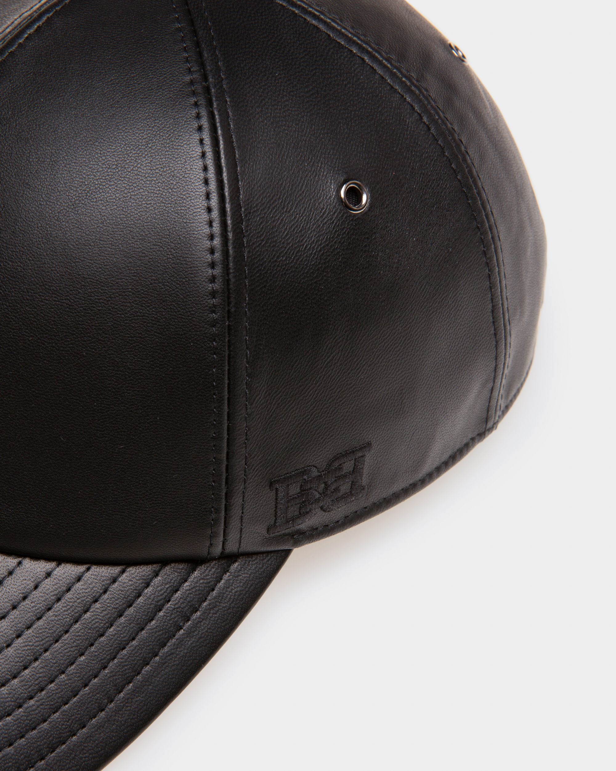 Chapeau En Cuir Noir - Homme - Bally - 03