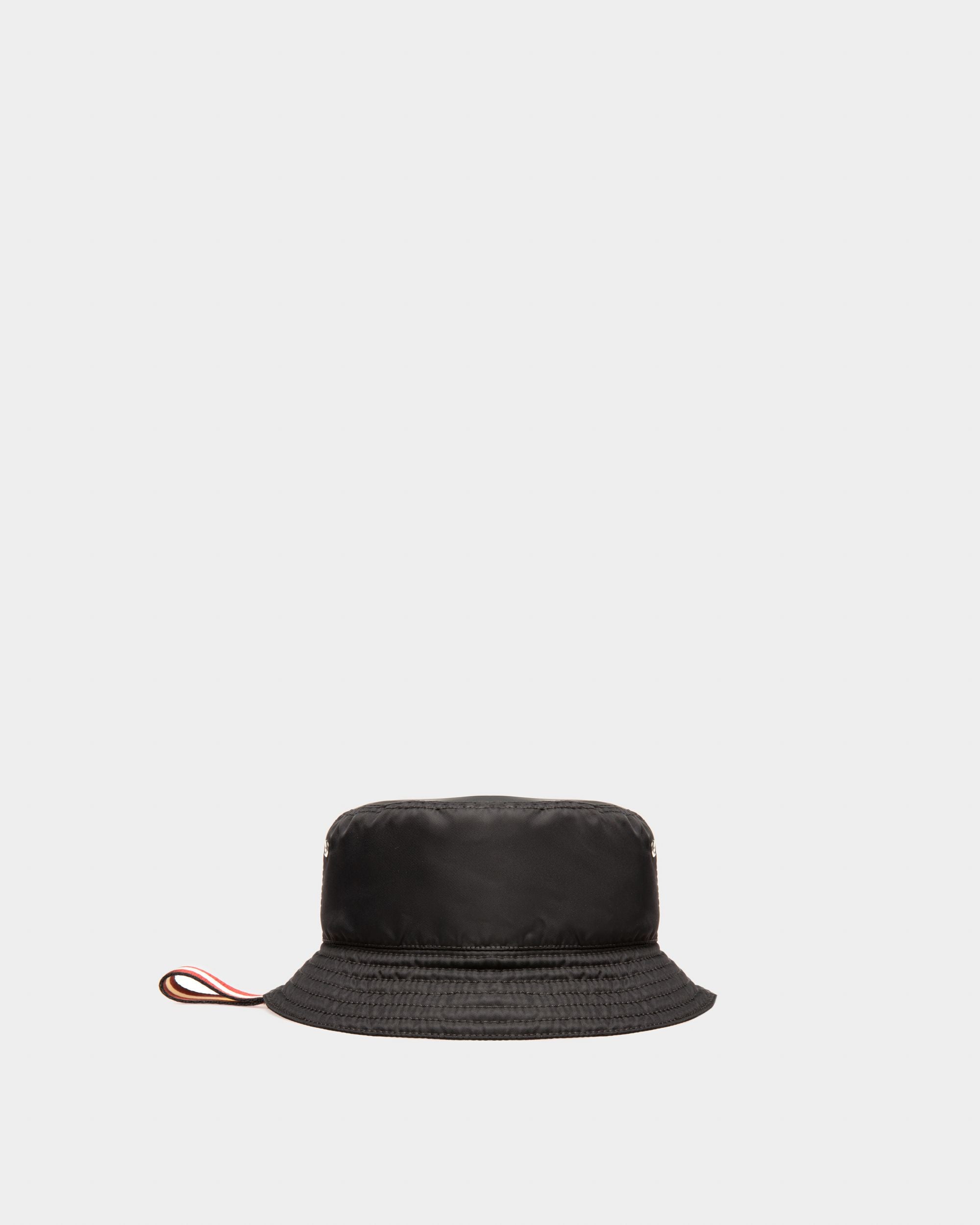 Chapeau Seau En Nylon Recyclé Noir - Homme - Bally - 01