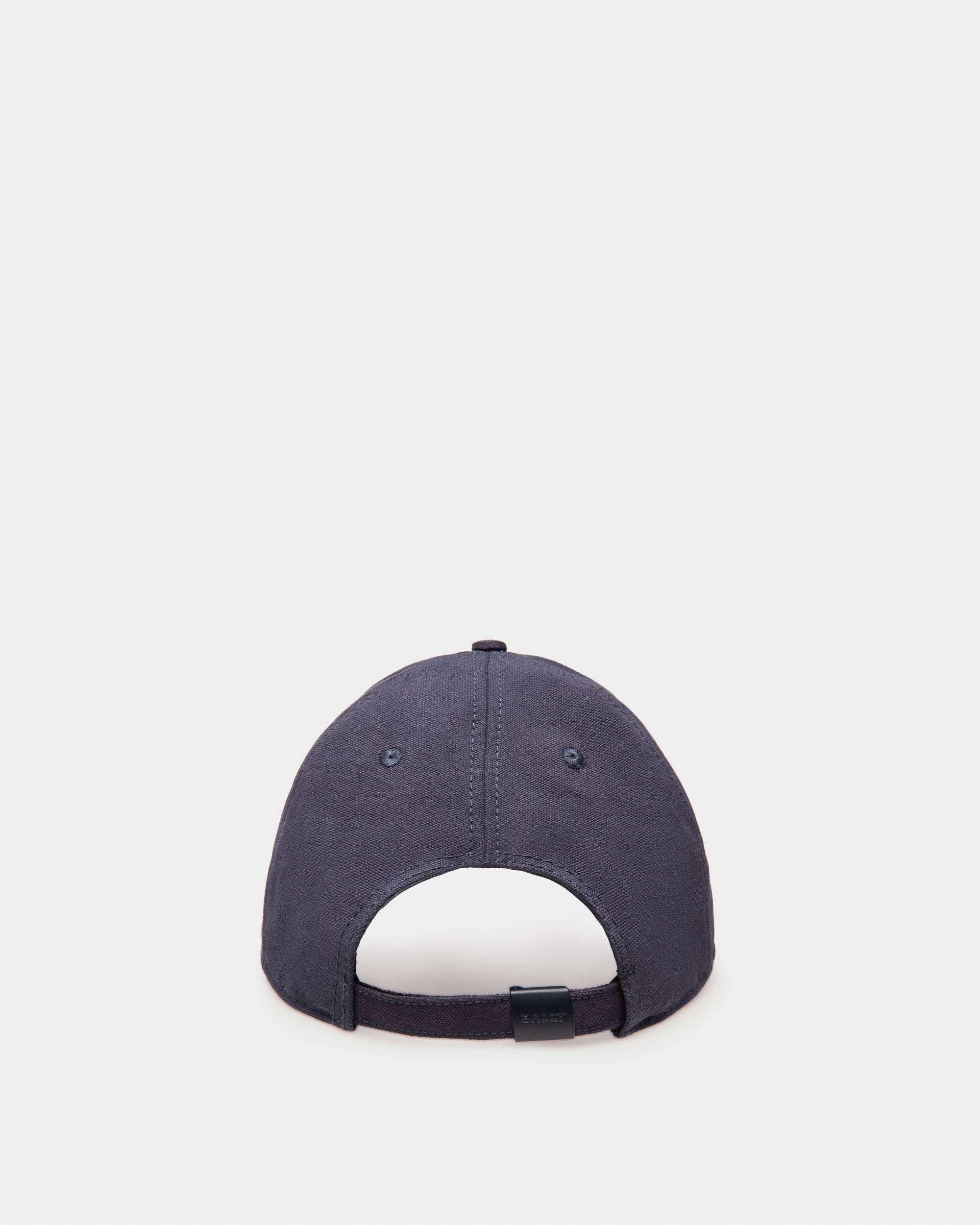 Casquette De Baseball En Coton Biologique Bleu Marine - Homme - Bally - 02