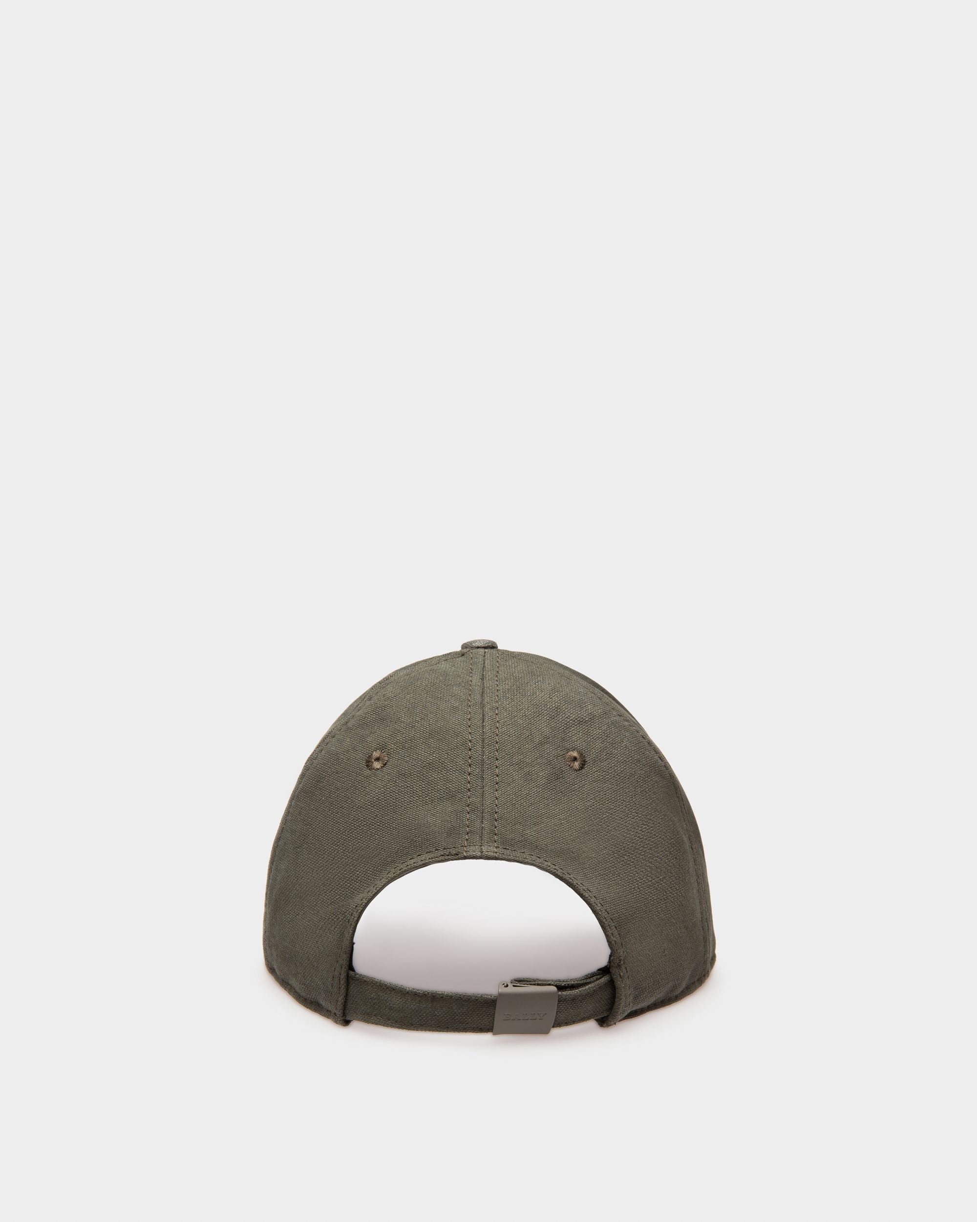 Casquette De Baseball En Coton Biologique Vert - Homme - Bally - 02