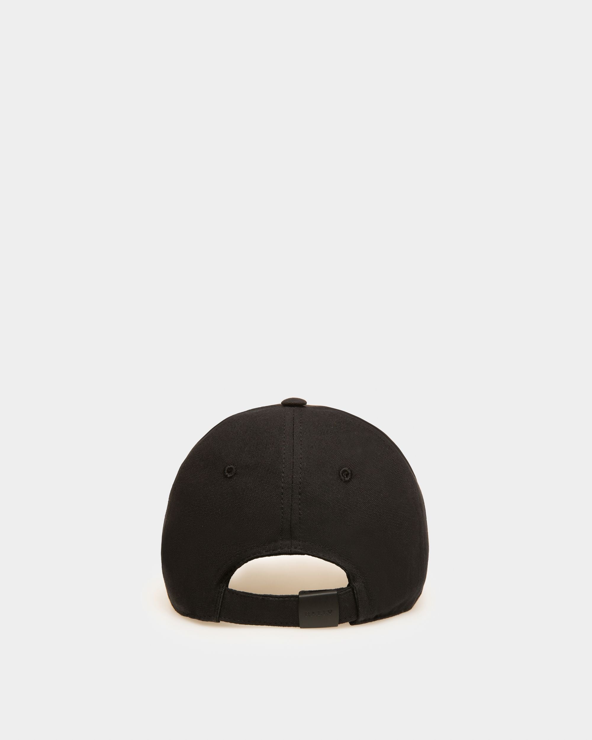 Casquette De Base-ball Avec Logo En Coton Noir - Homme - Bally - 02