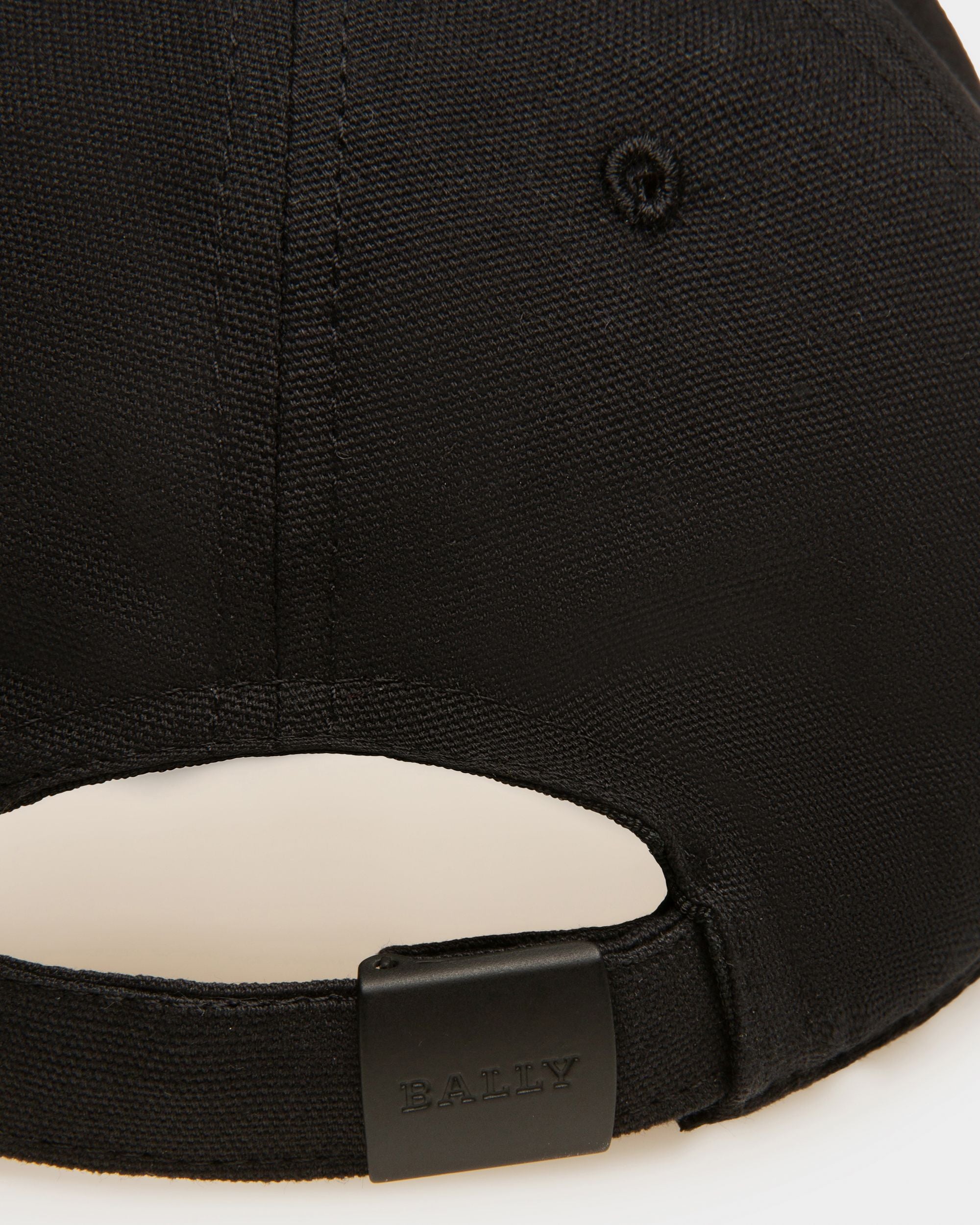 Casquette De Base-ball Avec Logo En Coton Noir - Homme - Bally - 03