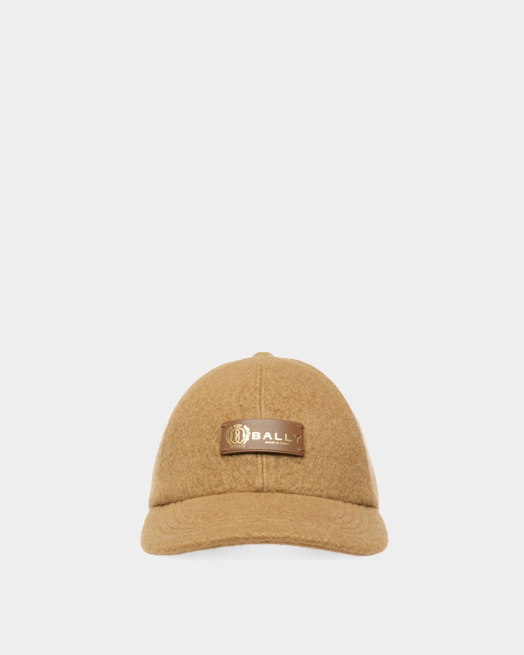 Casquette De Baseball En Cachemire Camel - Homme - Bally - 01