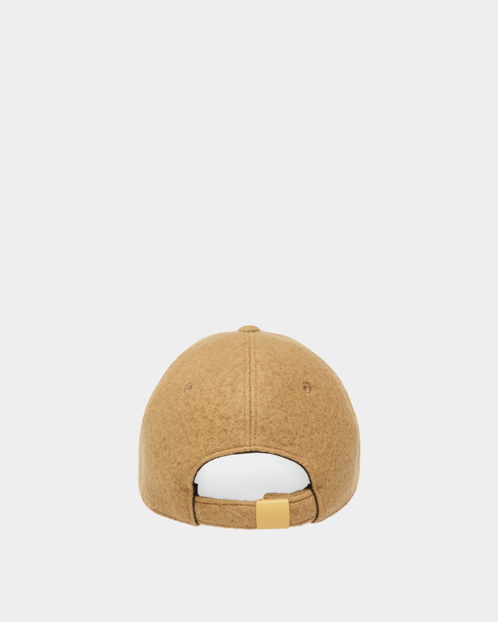Casquette De Baseball En Cachemire Camel - Homme - Bally - 02