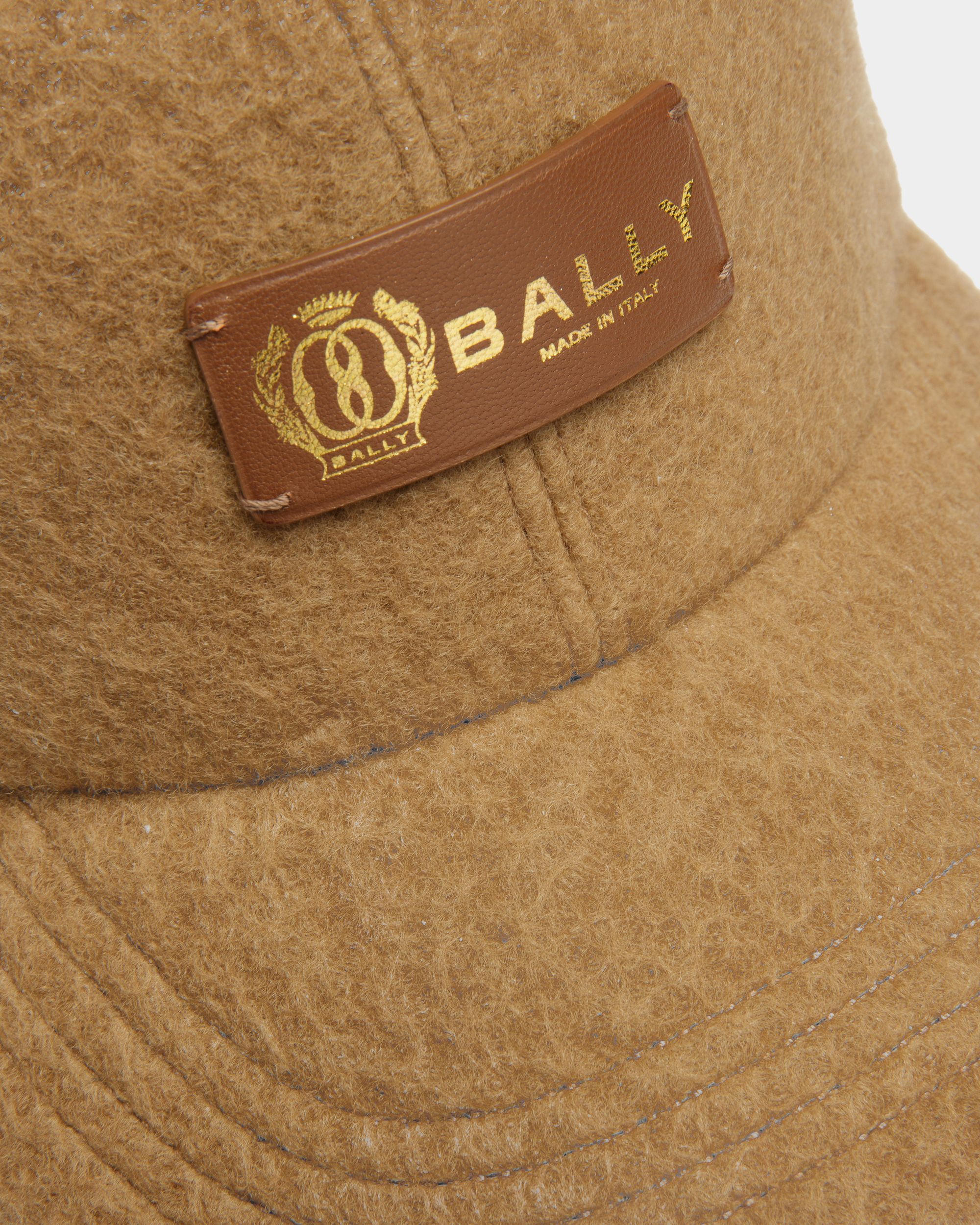 Casquette De Baseball En Cachemire Camel - Homme - Bally - 03