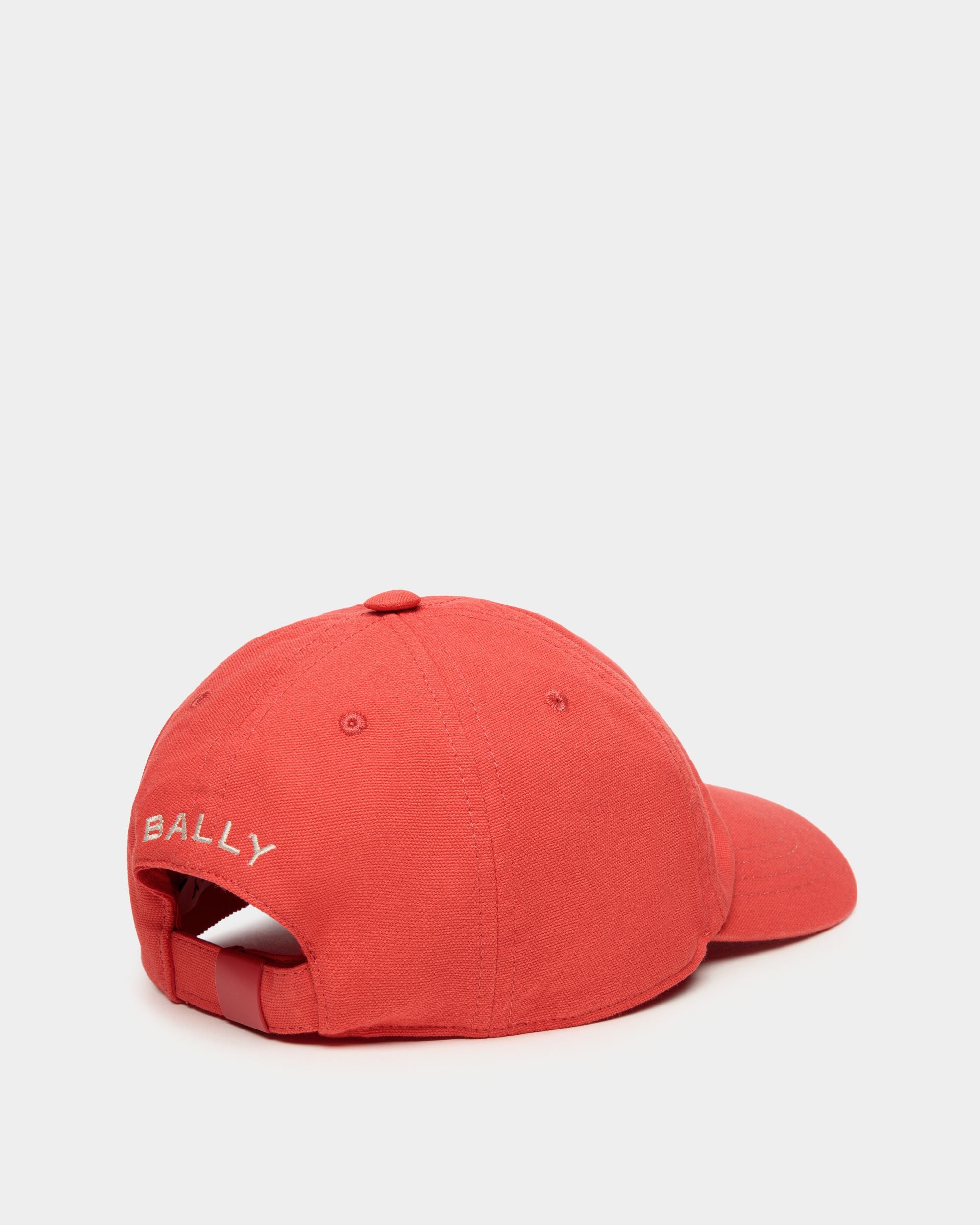 Casquette De Baseball Bally Crest Logo En Coton Candy Red - Homme - Bally - 02