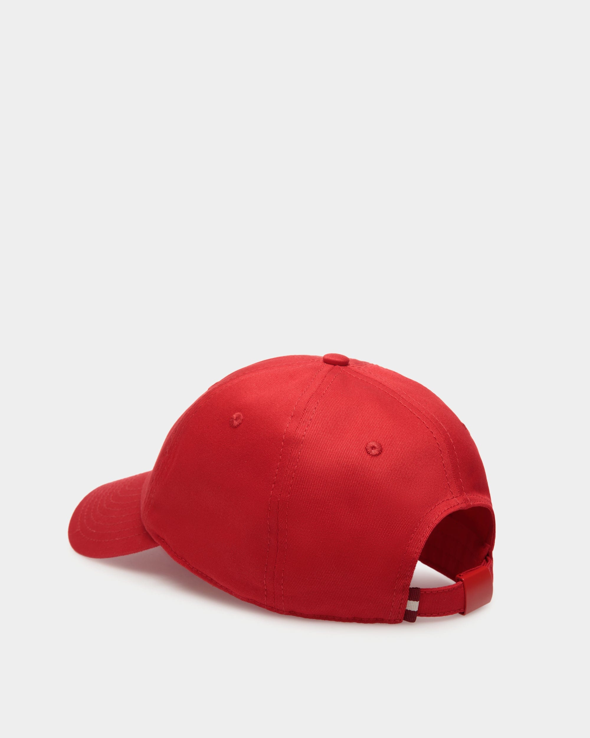 Baseball Hat in Red Cotton - Men's - Bally - 02